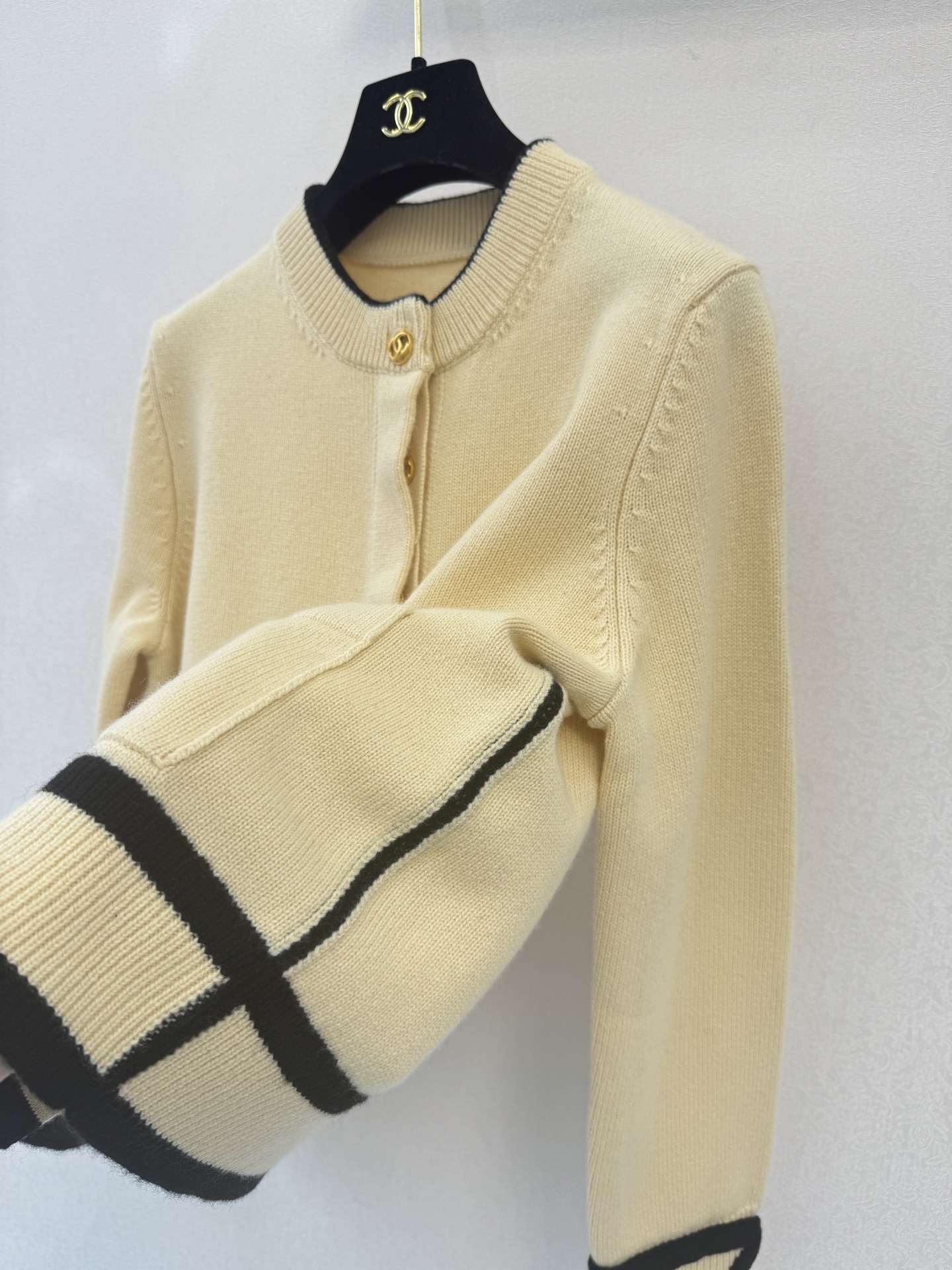 小香高版本新品🆕🆕圆领长袖💗💗实拍图🆕🆕三色3码