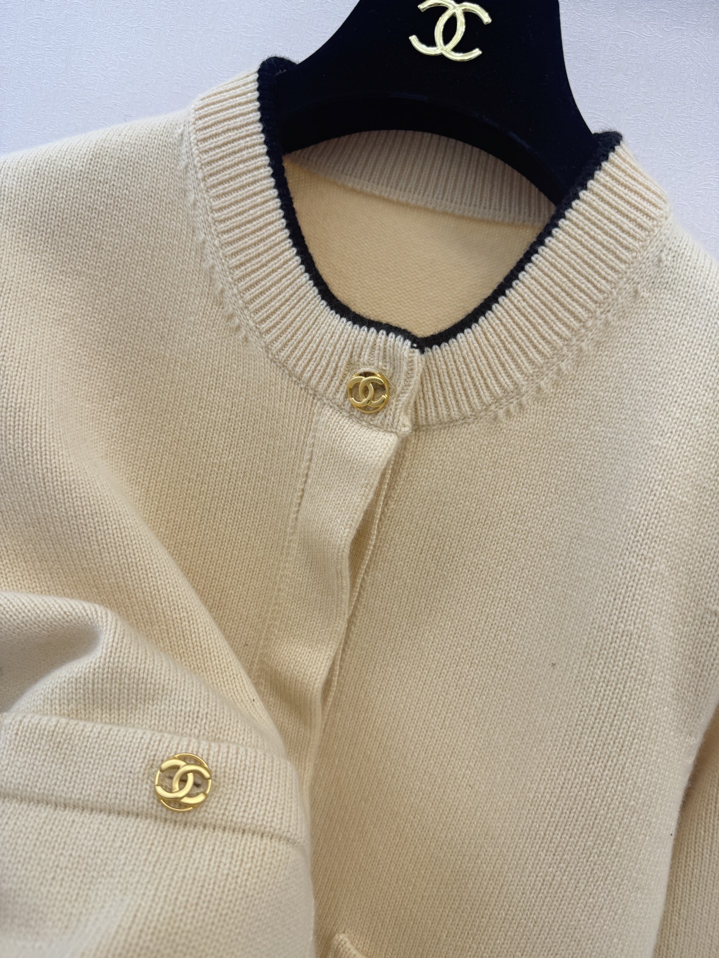 小香高版本新品🆕🆕圆领长袖💗💗实拍图🆕🆕三色3码