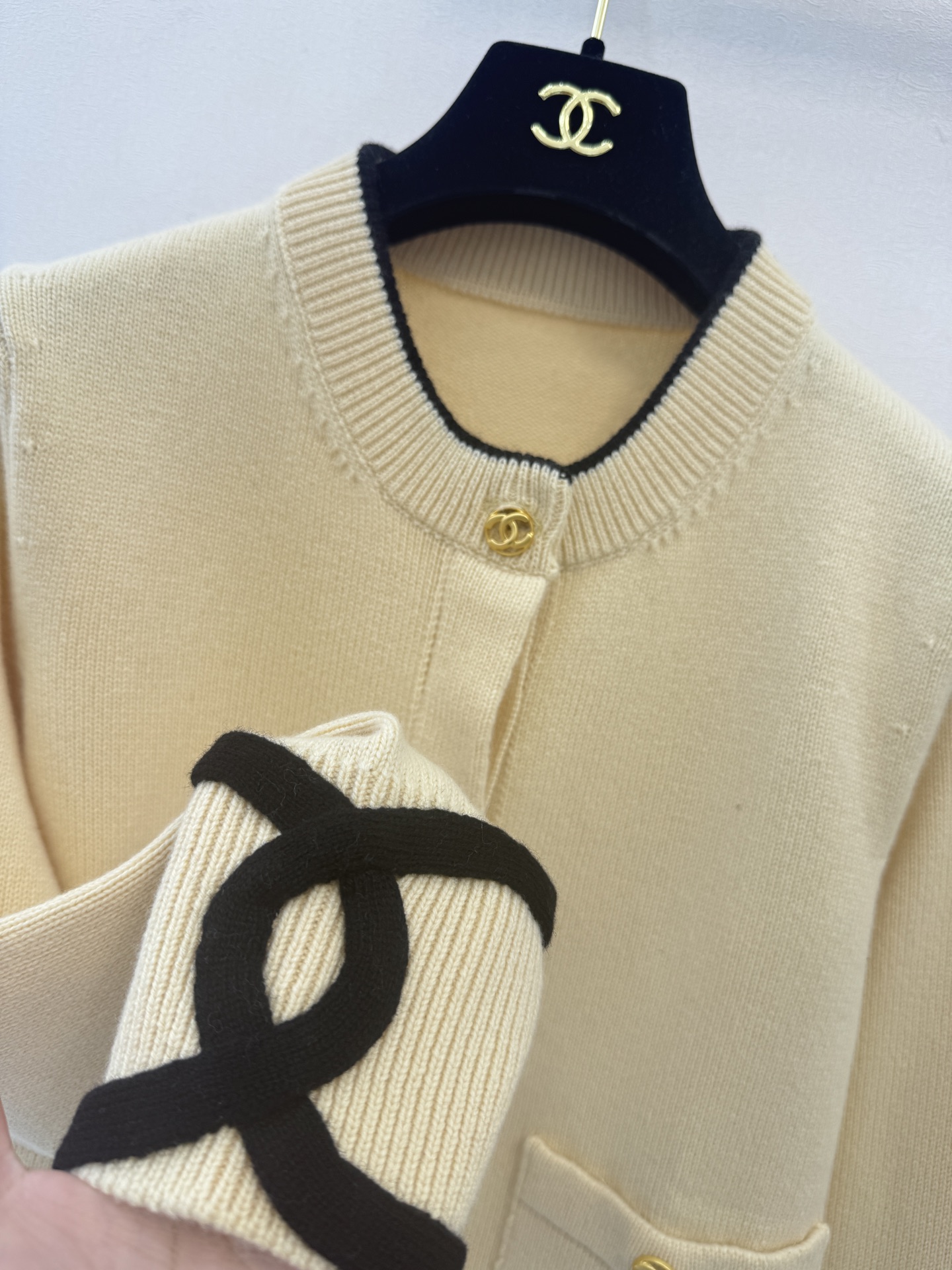 小香高版本新品🆕🆕圆领长袖💗💗实拍图🆕🆕三色3码