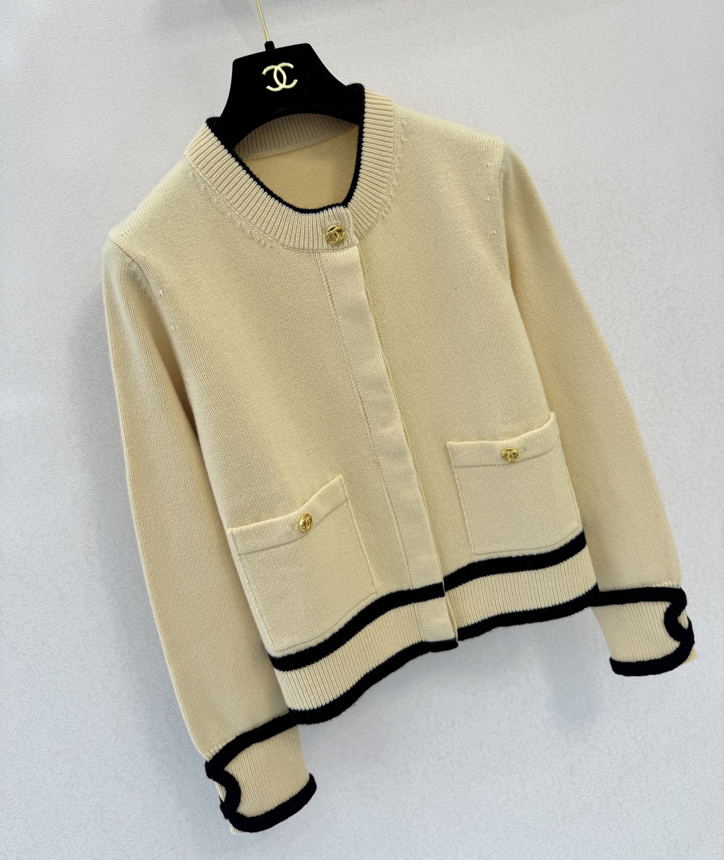 小香高版本新品🆕🆕圆领长袖💗💗实拍图🆕🆕三色3码