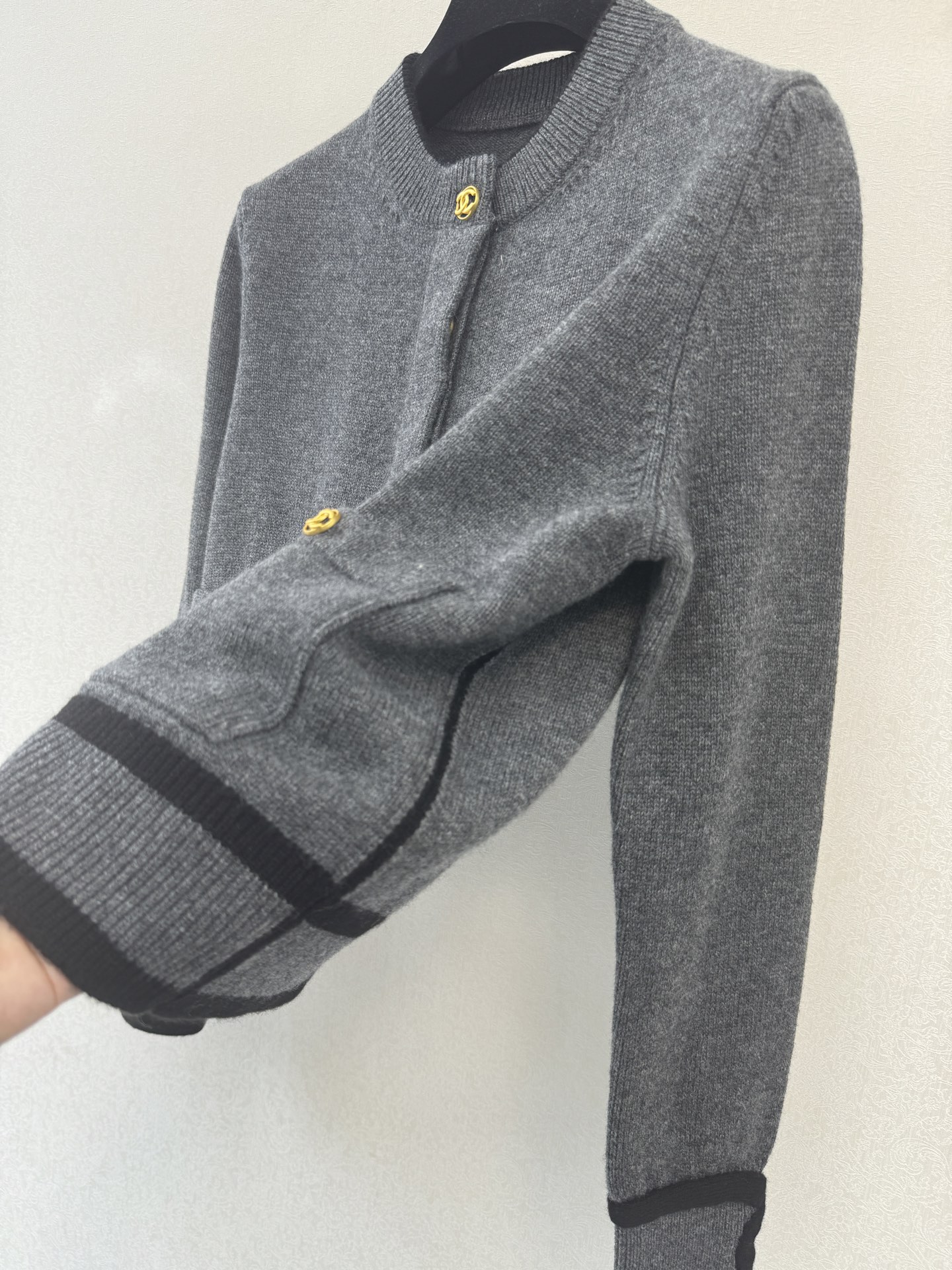 小香高版本新品🆕🆕圆领长袖💗💗实拍图🆕🆕三色3码