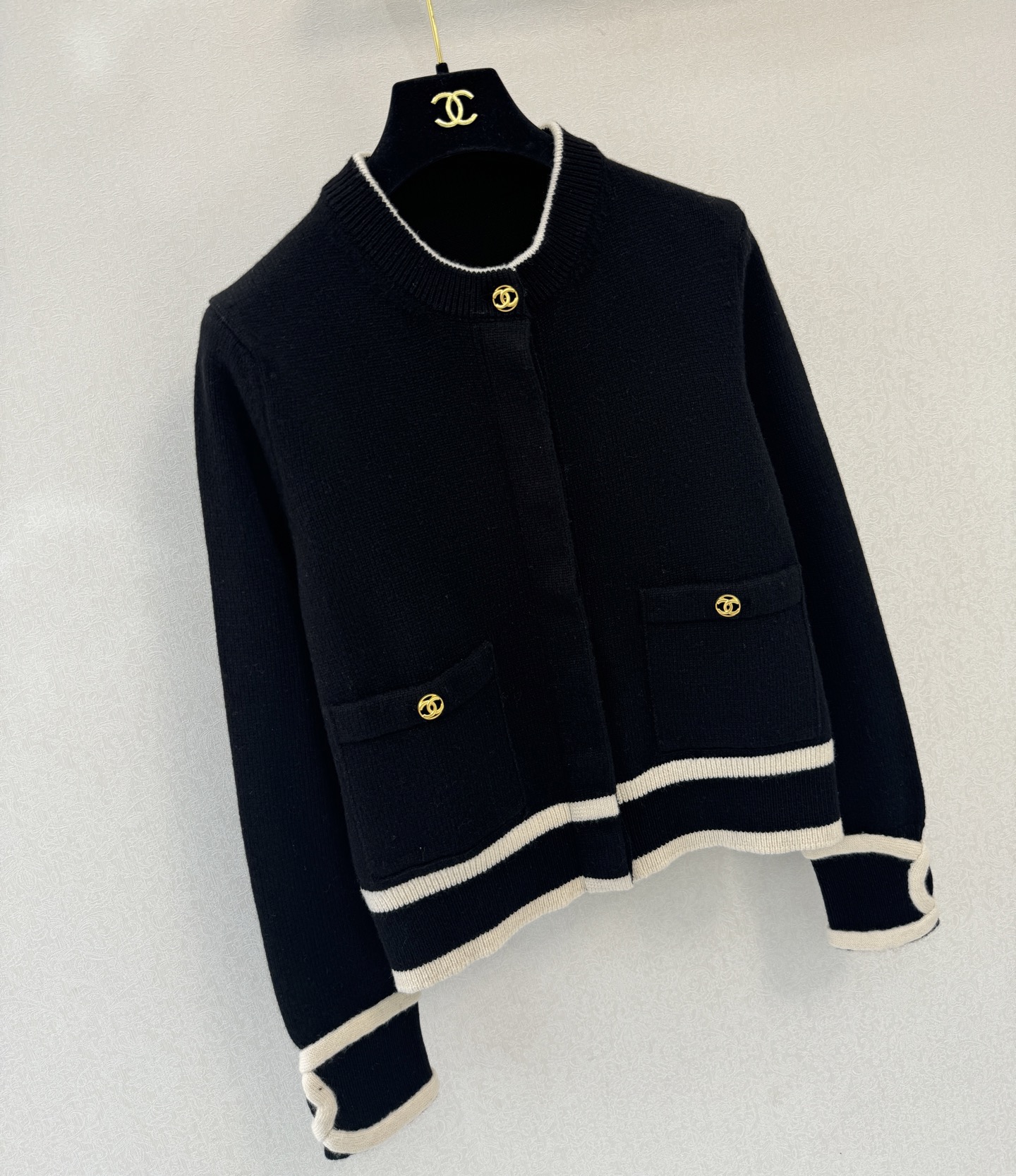 小香高版本新品🆕🆕圆领长袖💗💗实拍图🆕🆕三色3码