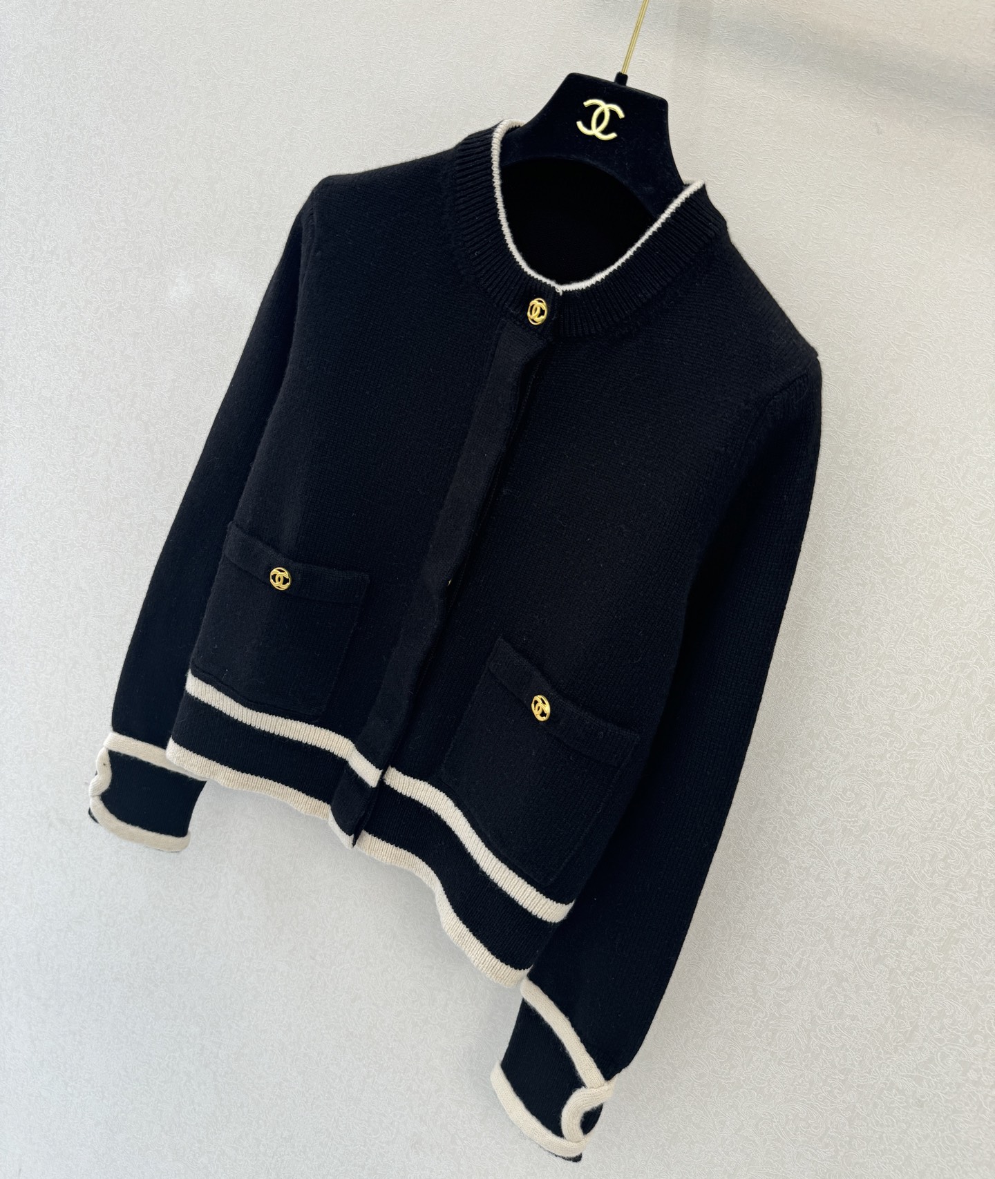 小香高版本新品🆕🆕圆领长袖💗💗实拍图🆕🆕三色3码