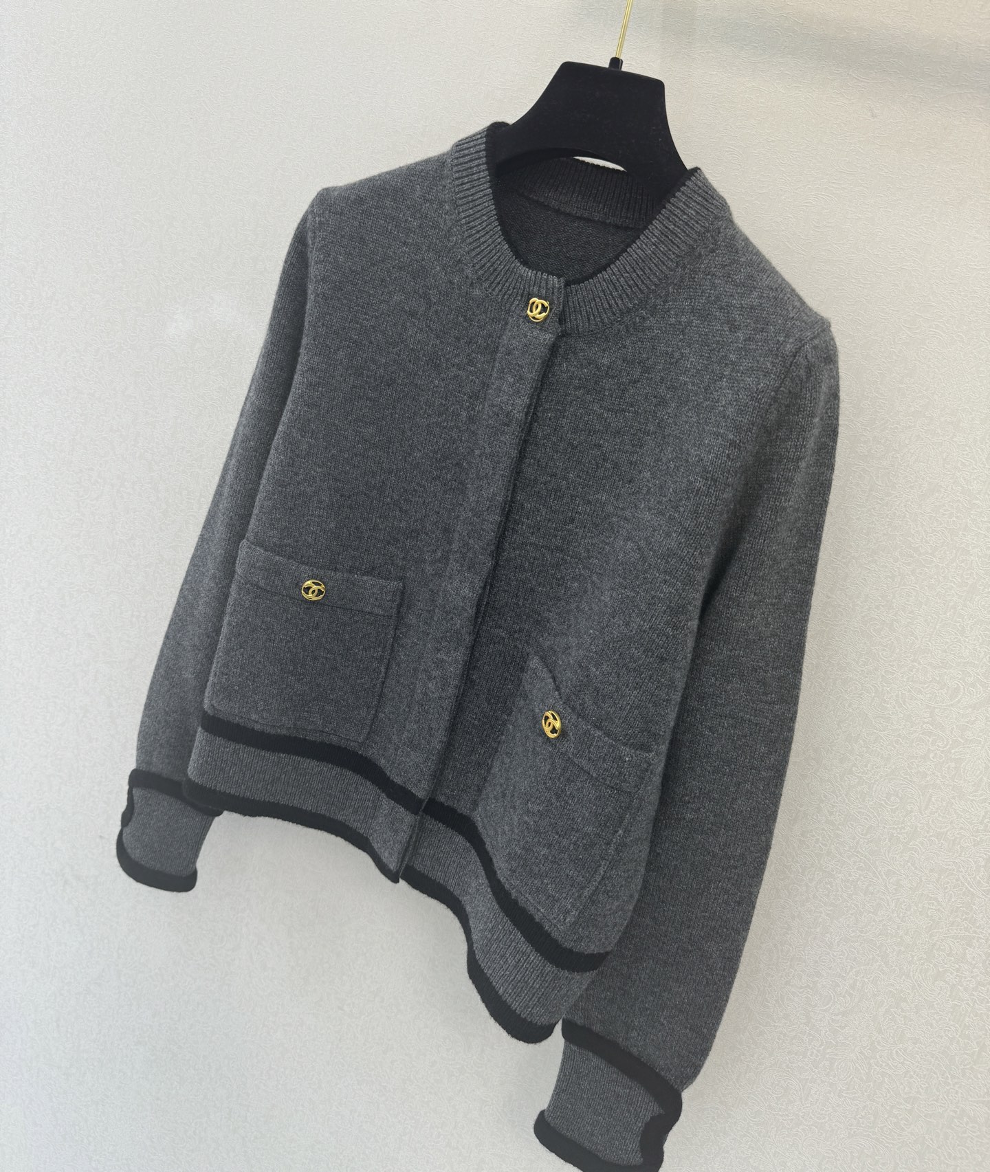 小香高版本新品🆕🆕圆领长袖💗💗实拍图🆕🆕三色3码