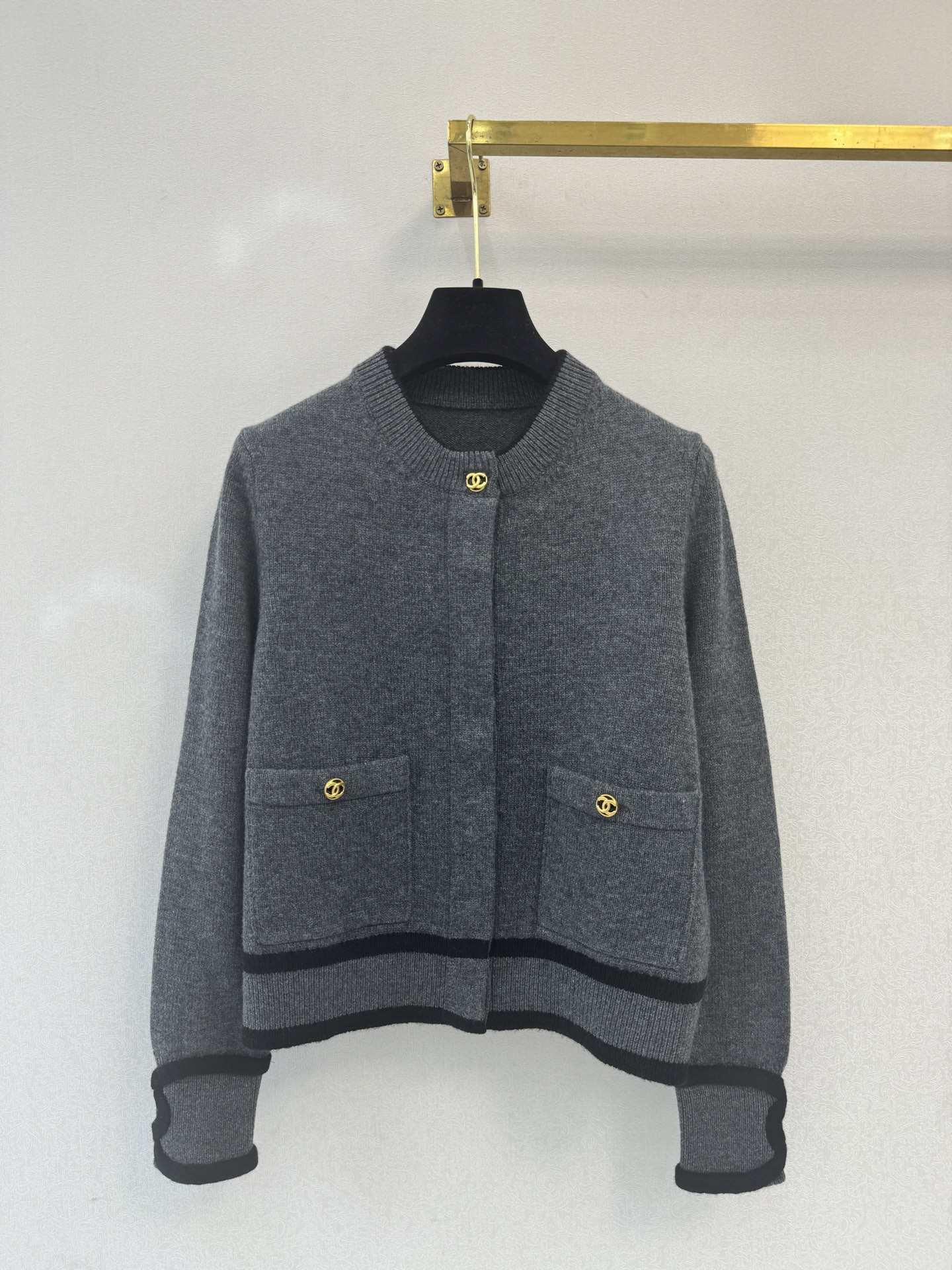 小香高版本新品🆕🆕圆领长袖💗💗实拍图🆕🆕三色3码