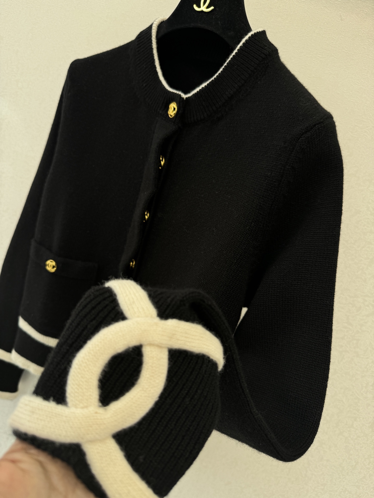 小香高版本新品🆕🆕圆领长袖💗💗实拍图🆕🆕三色3码