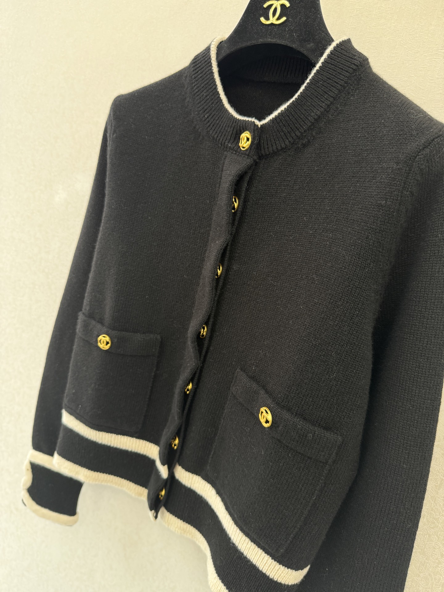 小香高版本新品🆕🆕圆领长袖💗💗实拍图🆕🆕三色3码