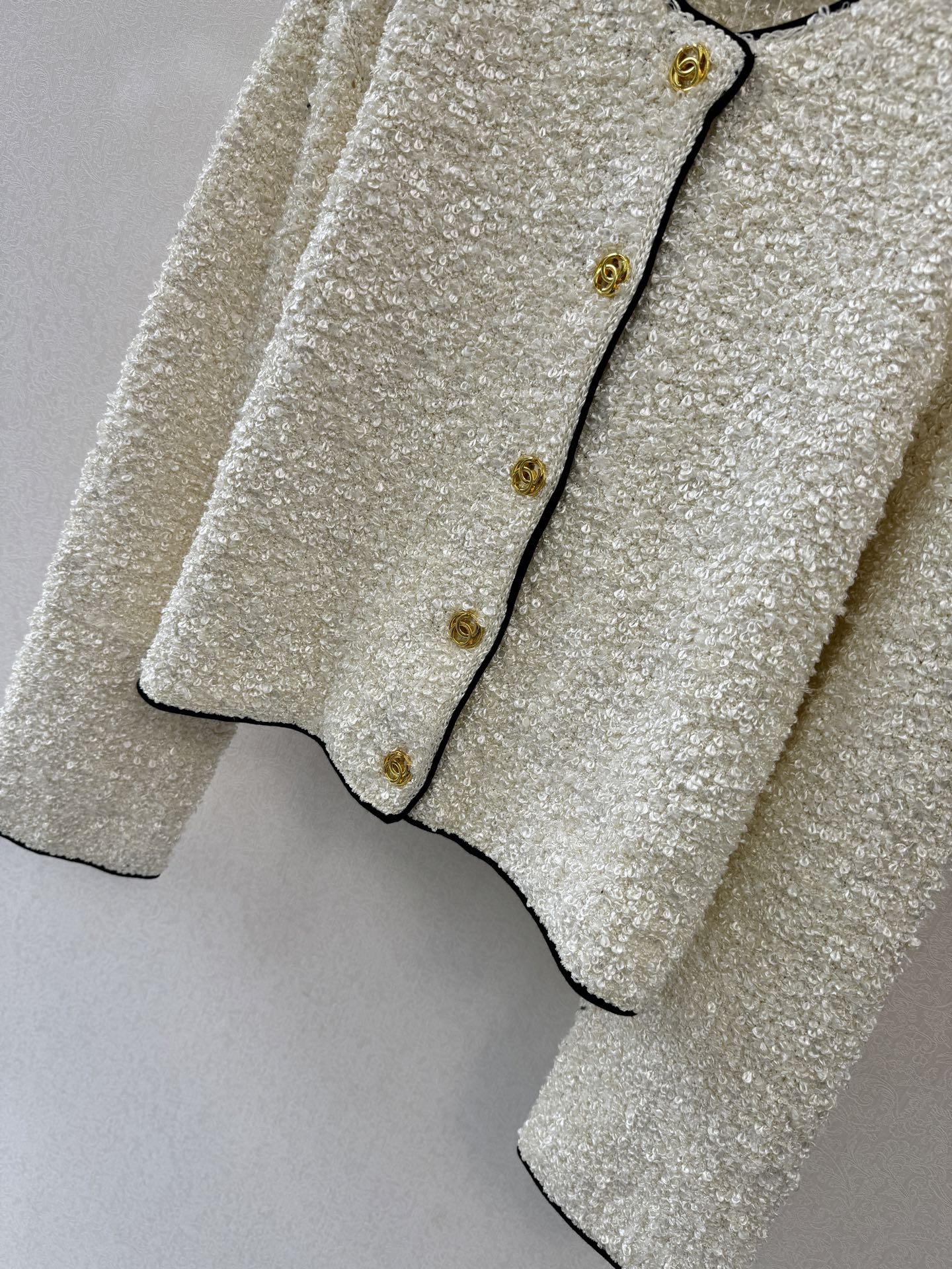 小香新品🆕🆕圆领长袖开衫💗💗实拍图🆕🆕两色3码