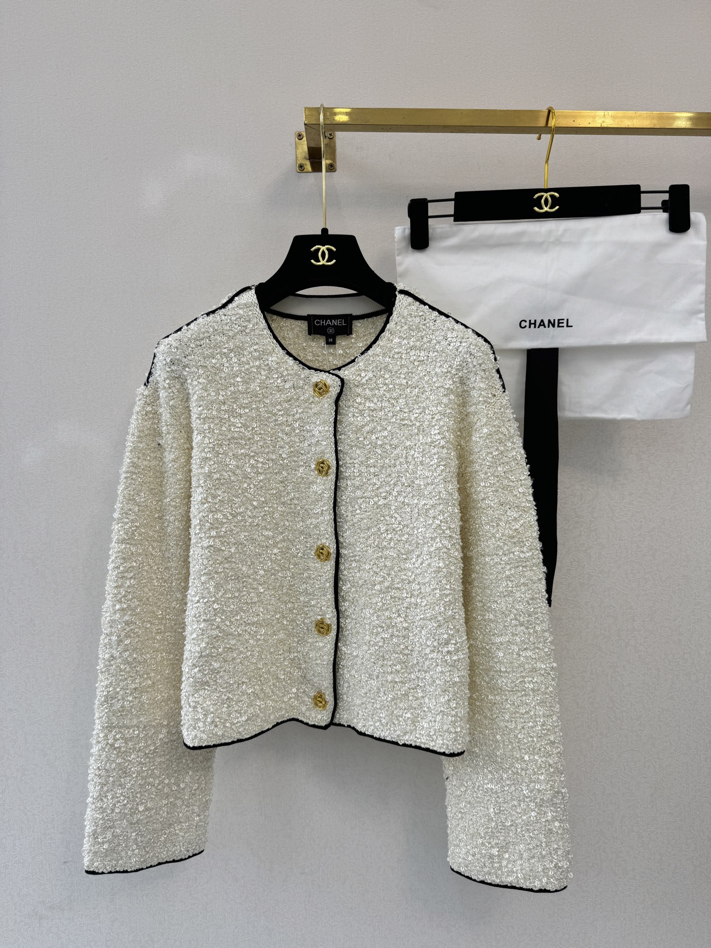 小香新品🆕🆕圆领长袖开衫💗💗实拍图🆕🆕两色3码