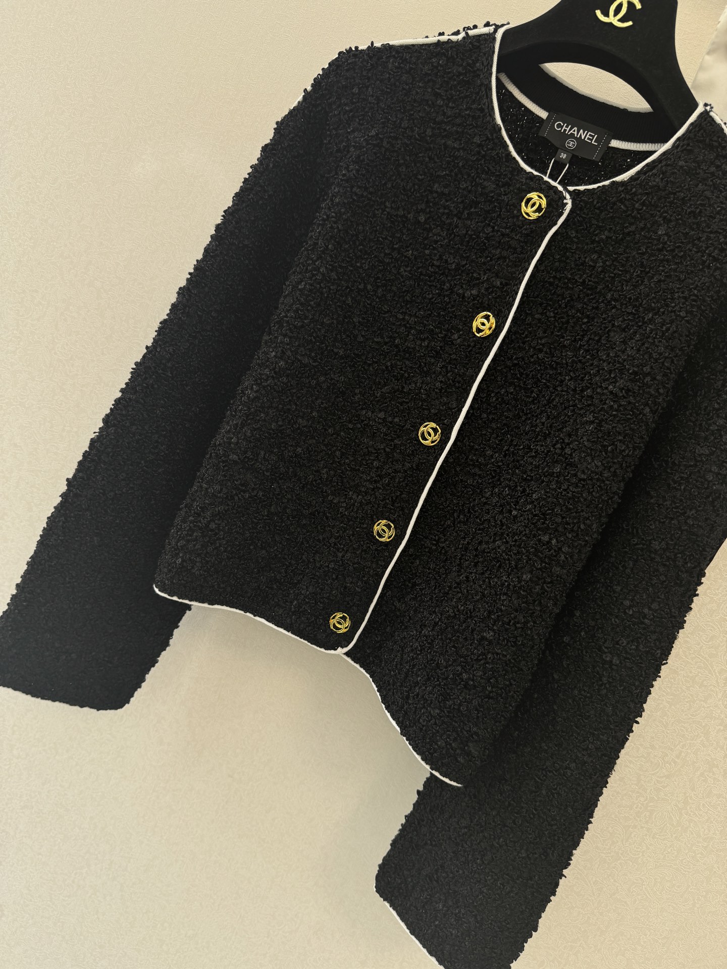 小香新品🆕🆕圆领长袖开衫💗💗实拍图🆕🆕两色3码