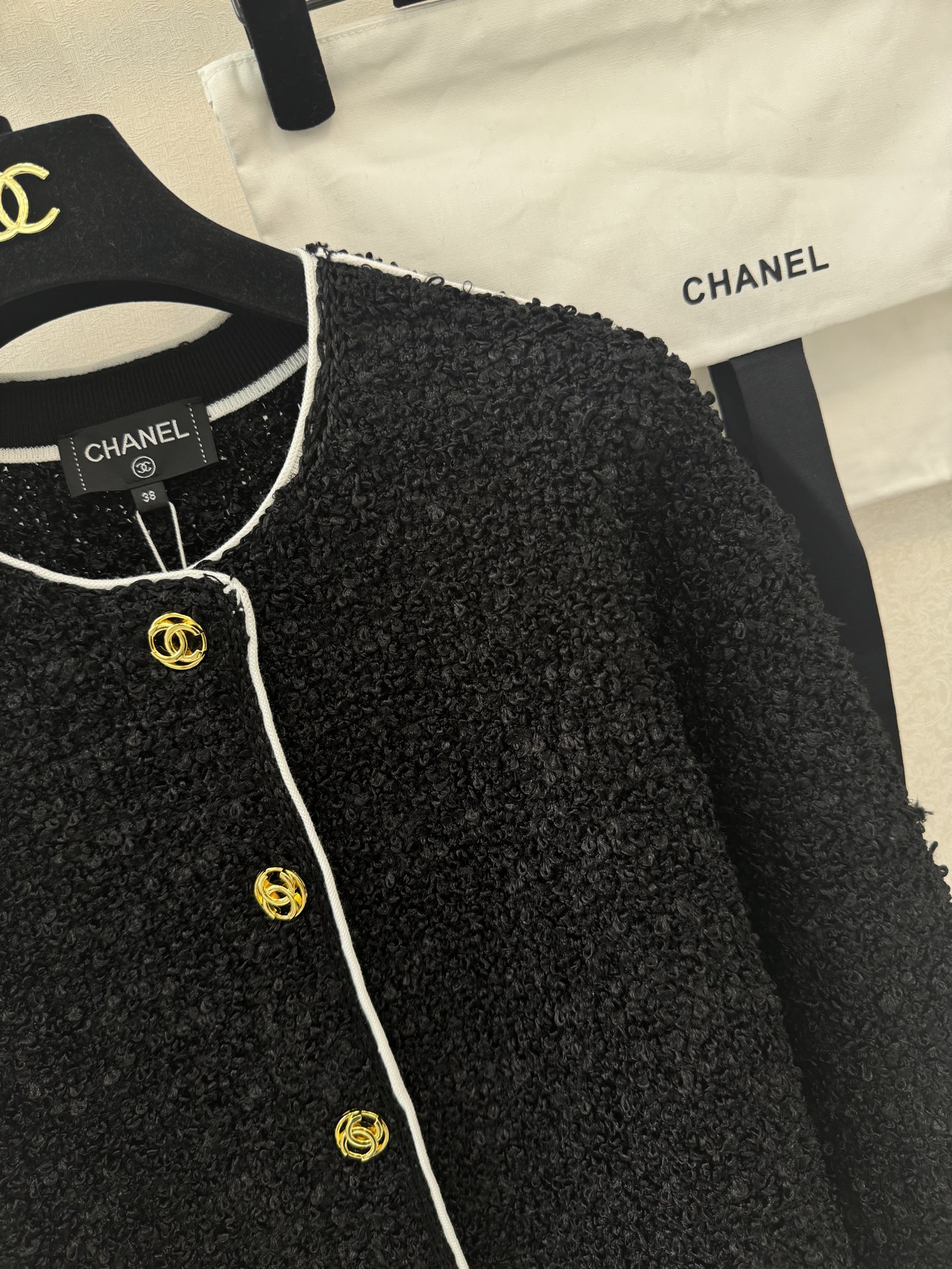 小香新品🆕🆕圆领长袖开衫💗💗实拍图🆕🆕两色3码