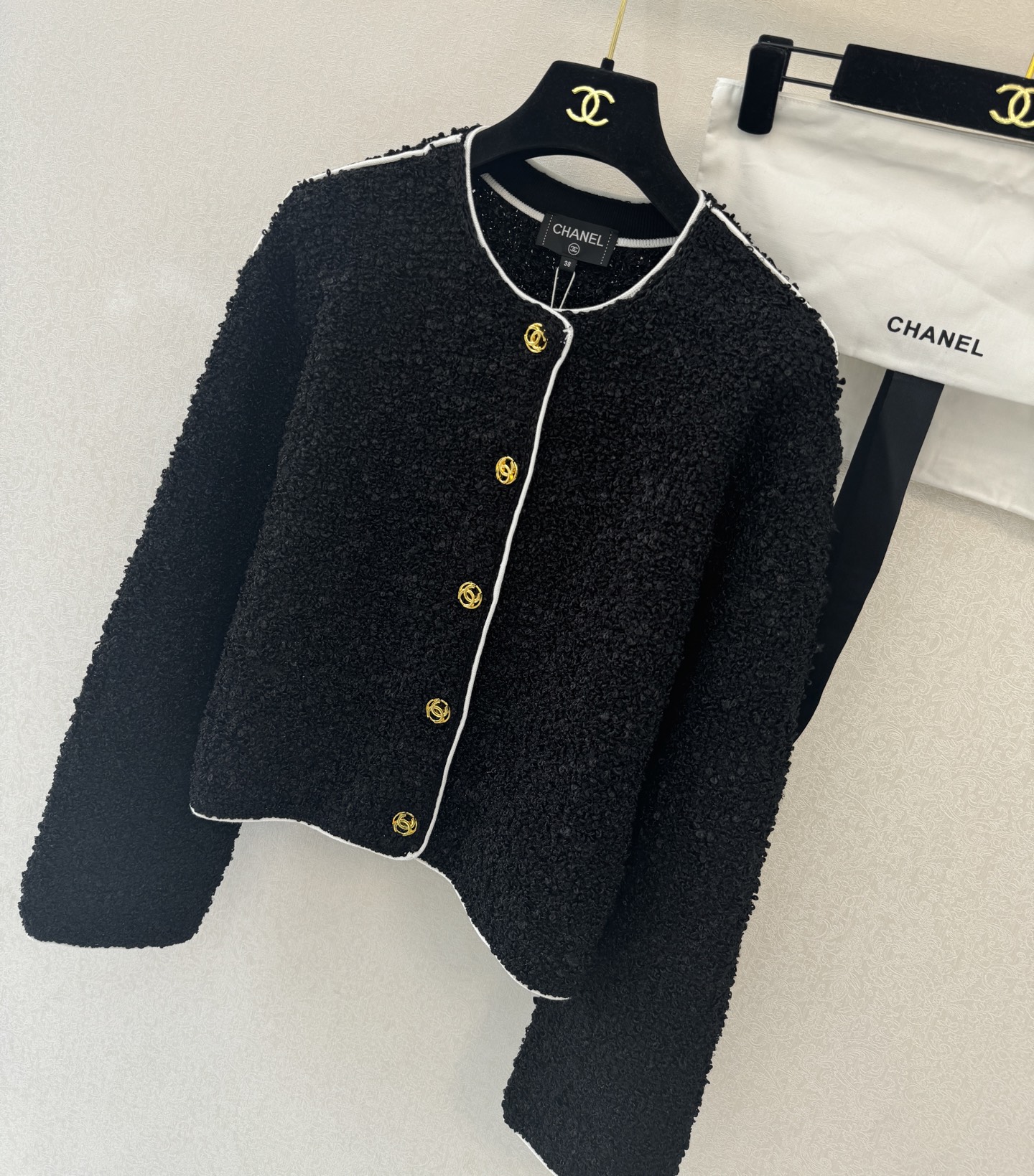 小香新品🆕🆕圆领长袖开衫💗💗实拍图🆕🆕两色3码