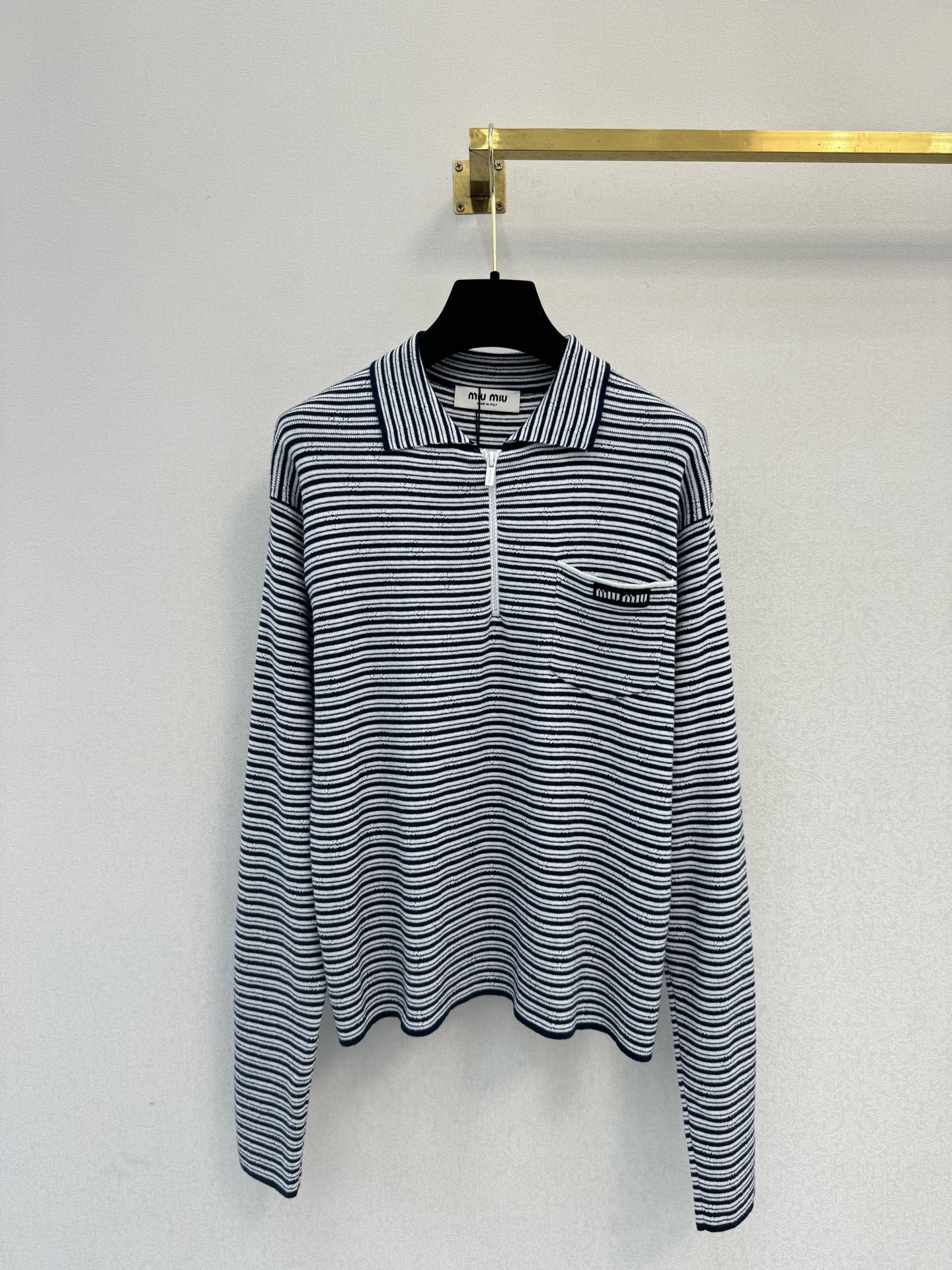 缪缪新品🆕🆕翻领半拉链💗💗实拍图🆕🆕