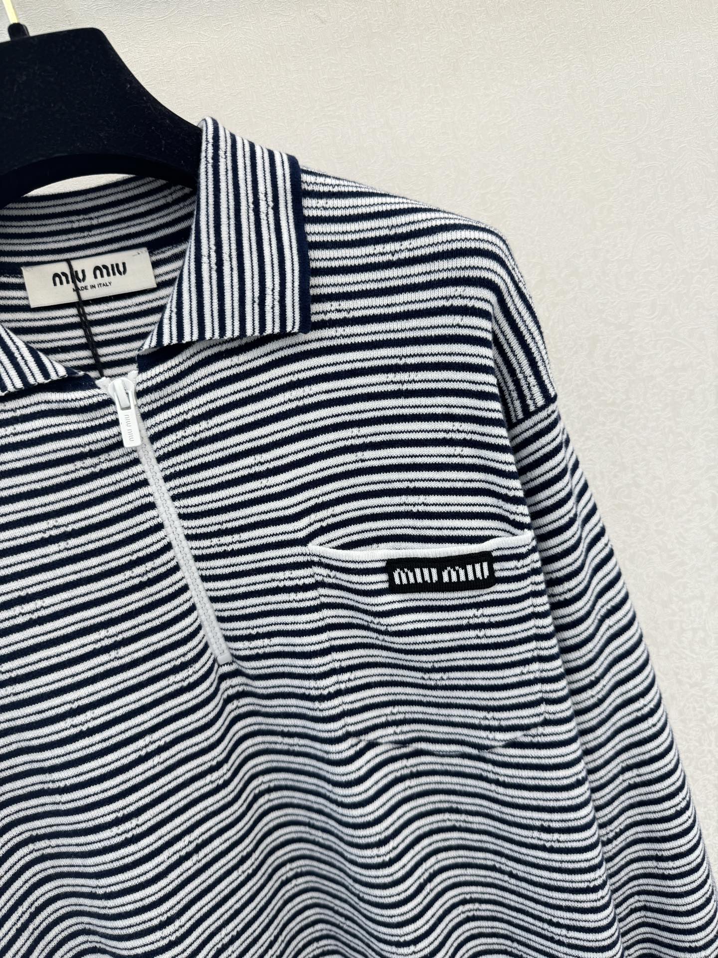 缪缪新品🆕🆕翻领半拉链💗💗实拍图🆕🆕