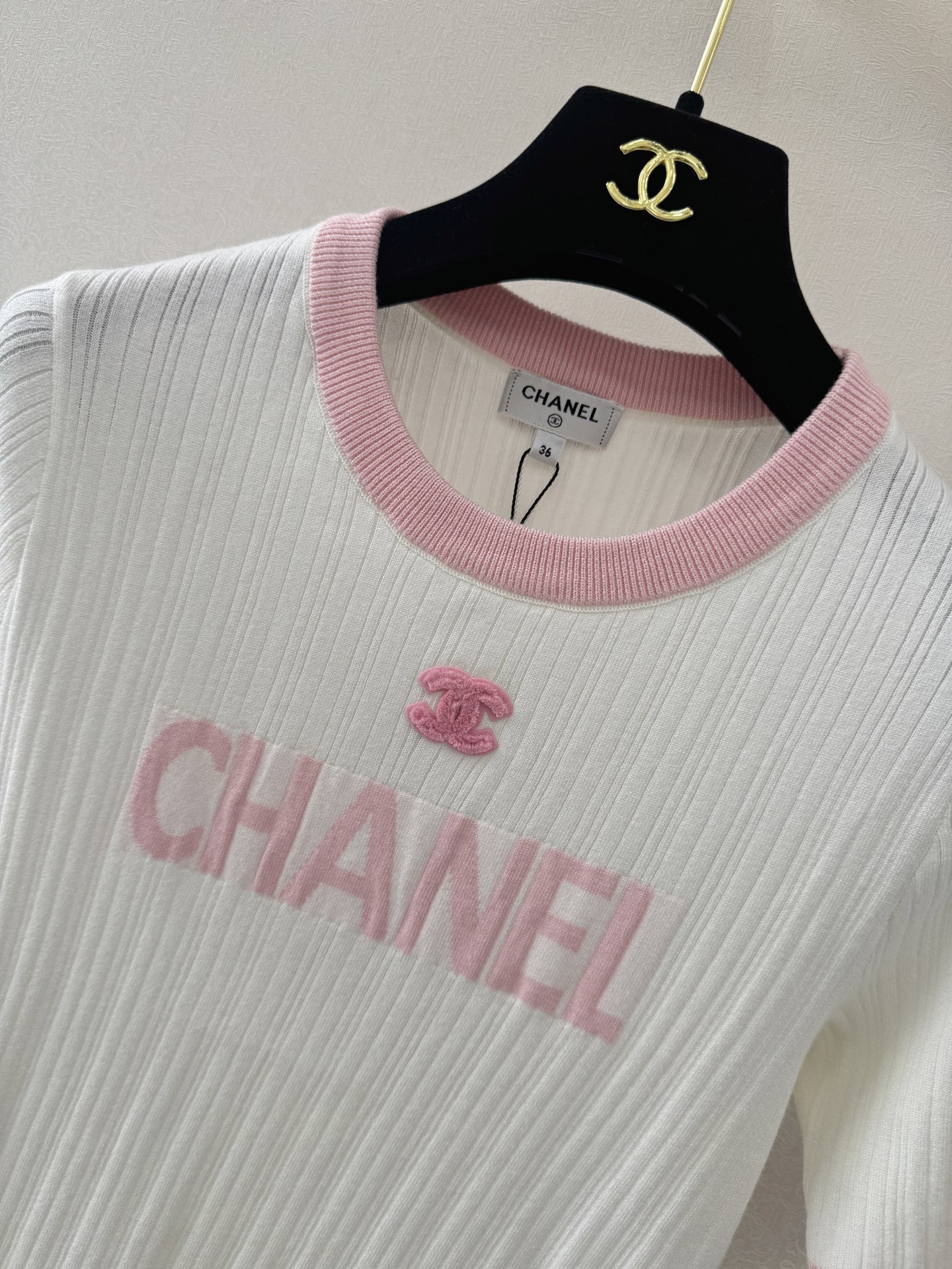 小香新品🆕🆕圆领短袖💗💗实拍图🆕🆕两色3码