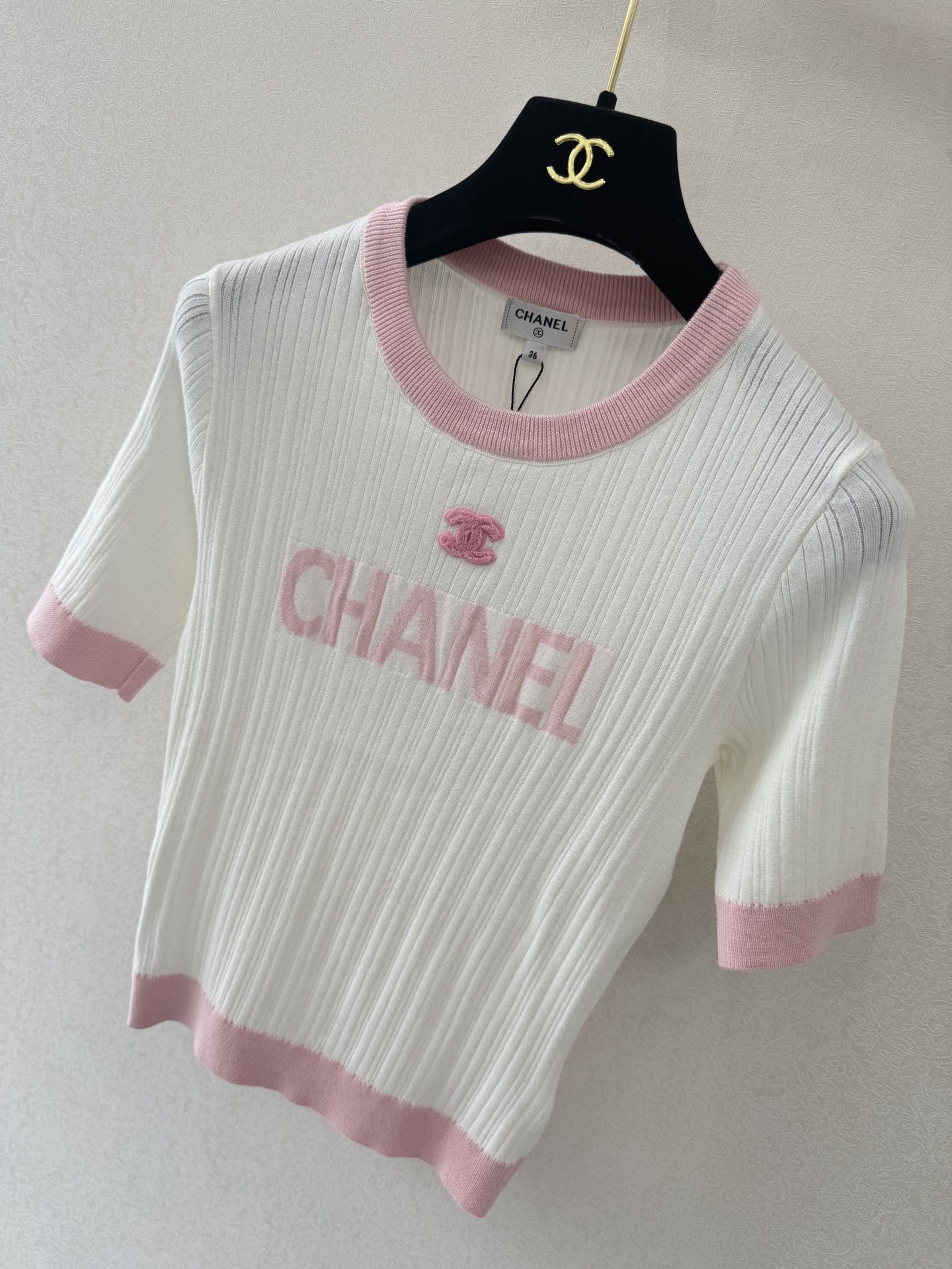 小香新品🆕🆕圆领短袖💗💗实拍图🆕🆕两色3码