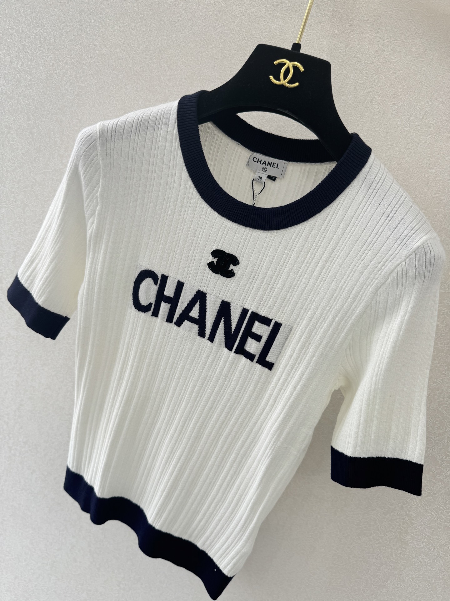 小香新品🆕🆕圆领短袖💗💗实拍图🆕🆕两色3码