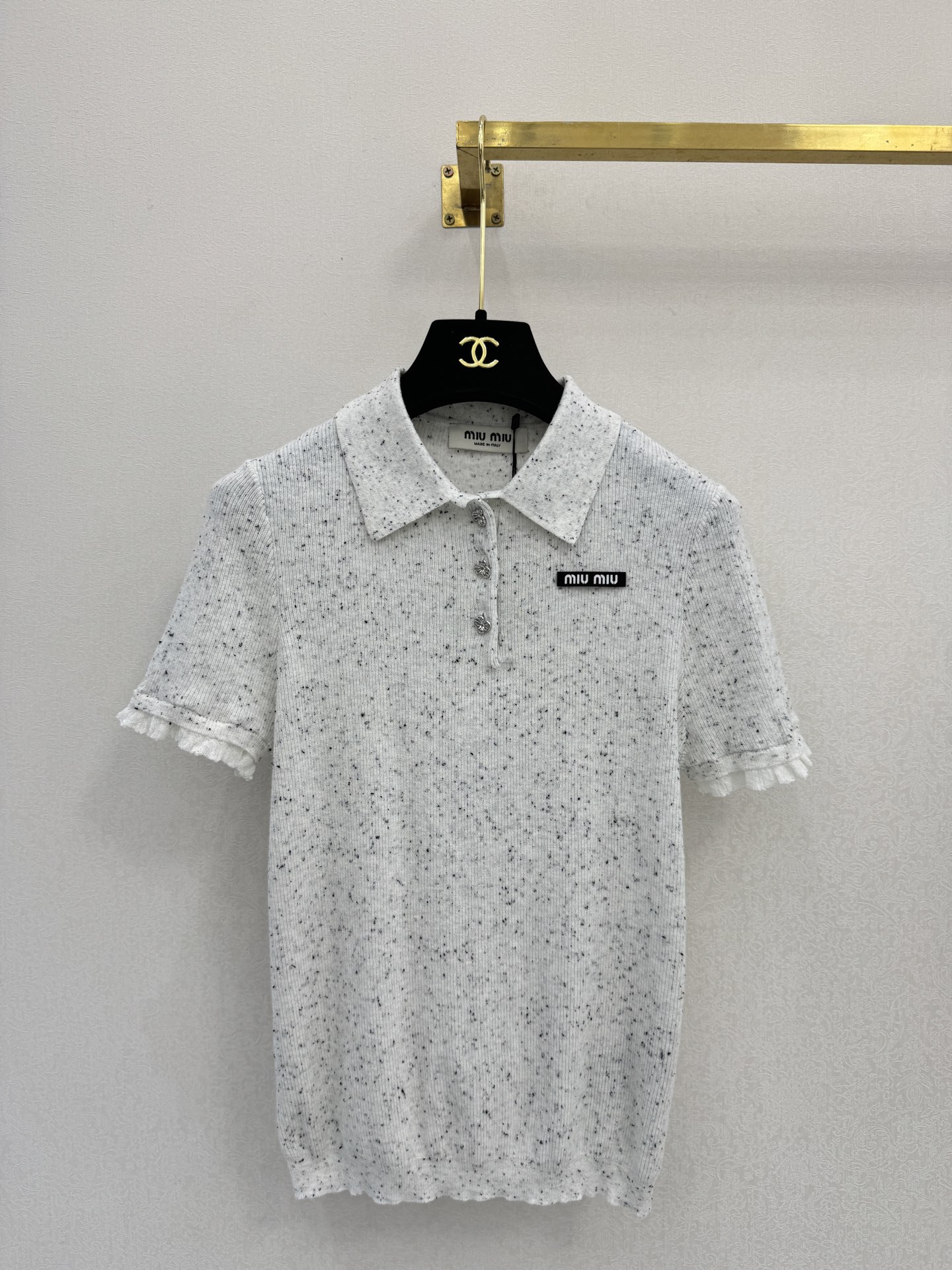 缪缪新品🆕🆕Polo领短袖💗💗实拍图🆕🆕两色3码