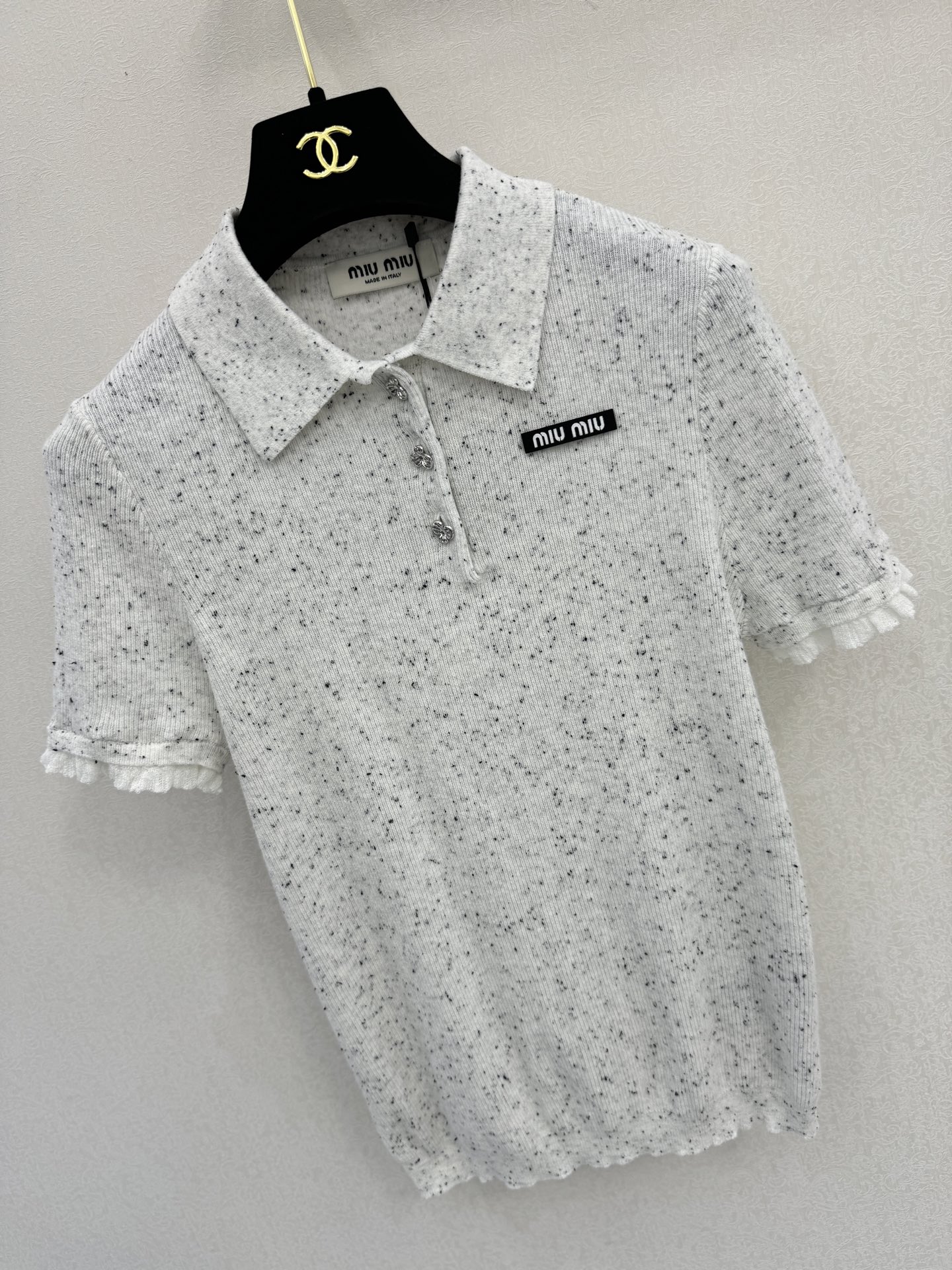 缪缪新品🆕🆕Polo领短袖💗💗实拍图🆕🆕两色3码