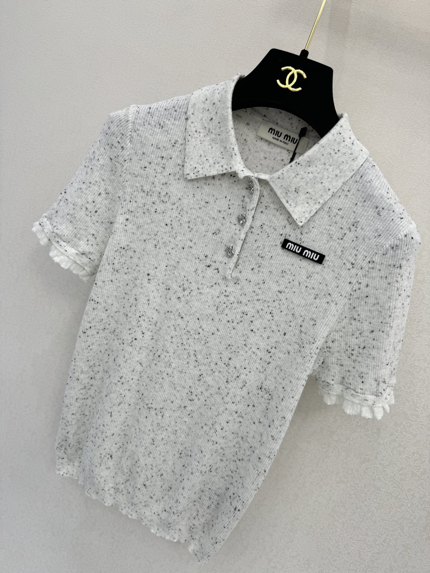 缪缪新品🆕🆕Polo领短袖💗💗实拍图🆕🆕两色3码