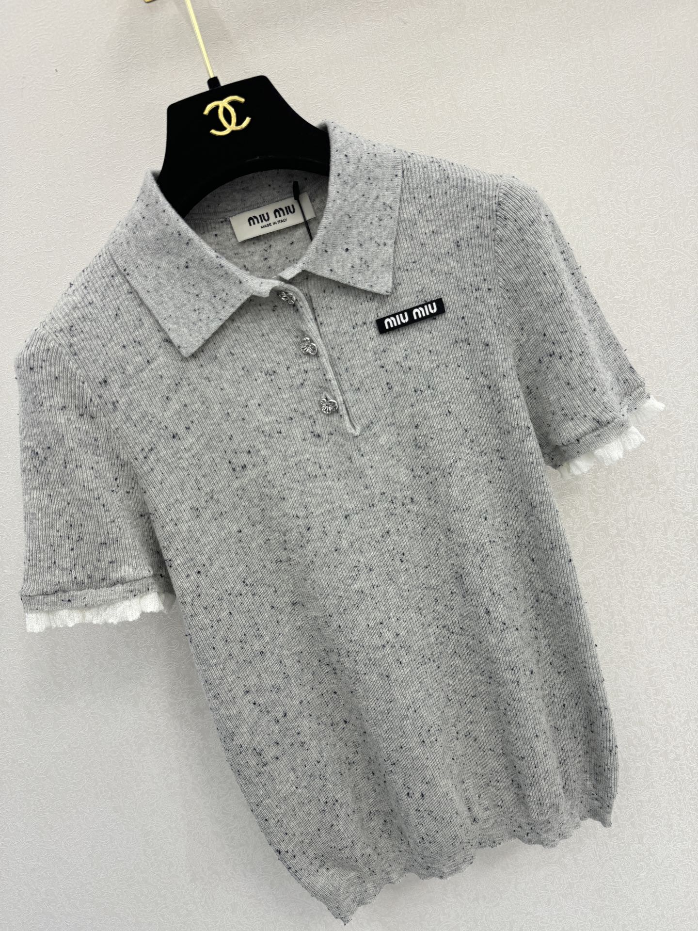 缪缪新品🆕🆕Polo领短袖💗💗实拍图🆕🆕两色3码