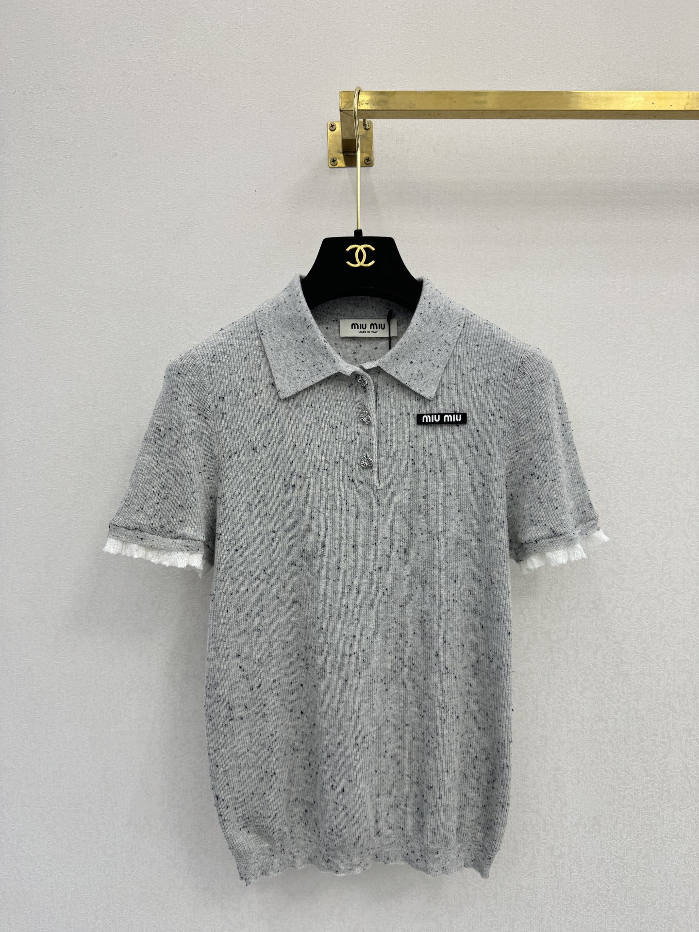 缪缪新品🆕🆕Polo领短袖💗💗实拍图🆕🆕两色3码