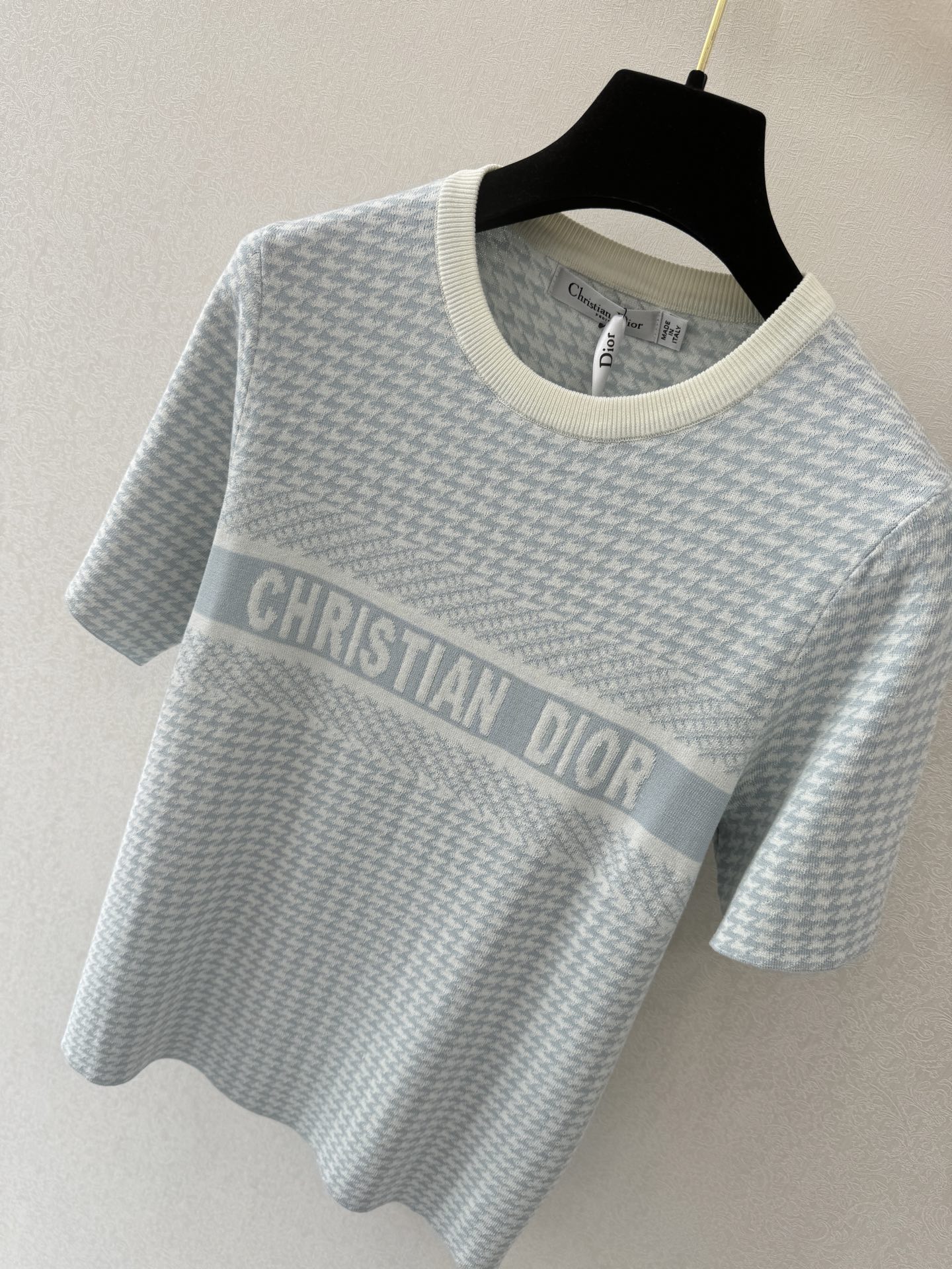 迪奥新品🆕🆕圆领短袖💗💗实拍图🆕🆕两色3码