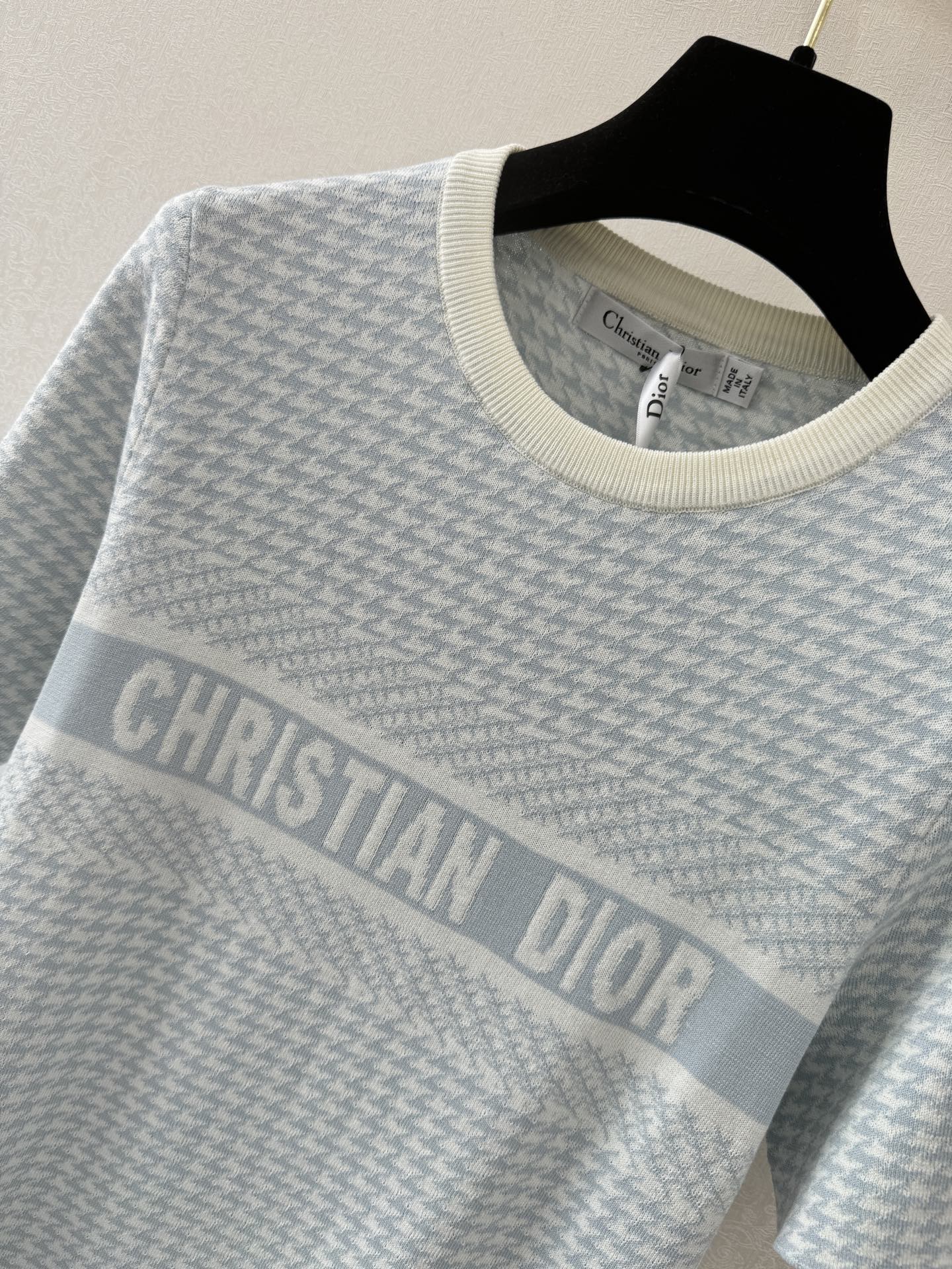 迪奥新品🆕🆕圆领短袖💗💗实拍图🆕🆕两色3码