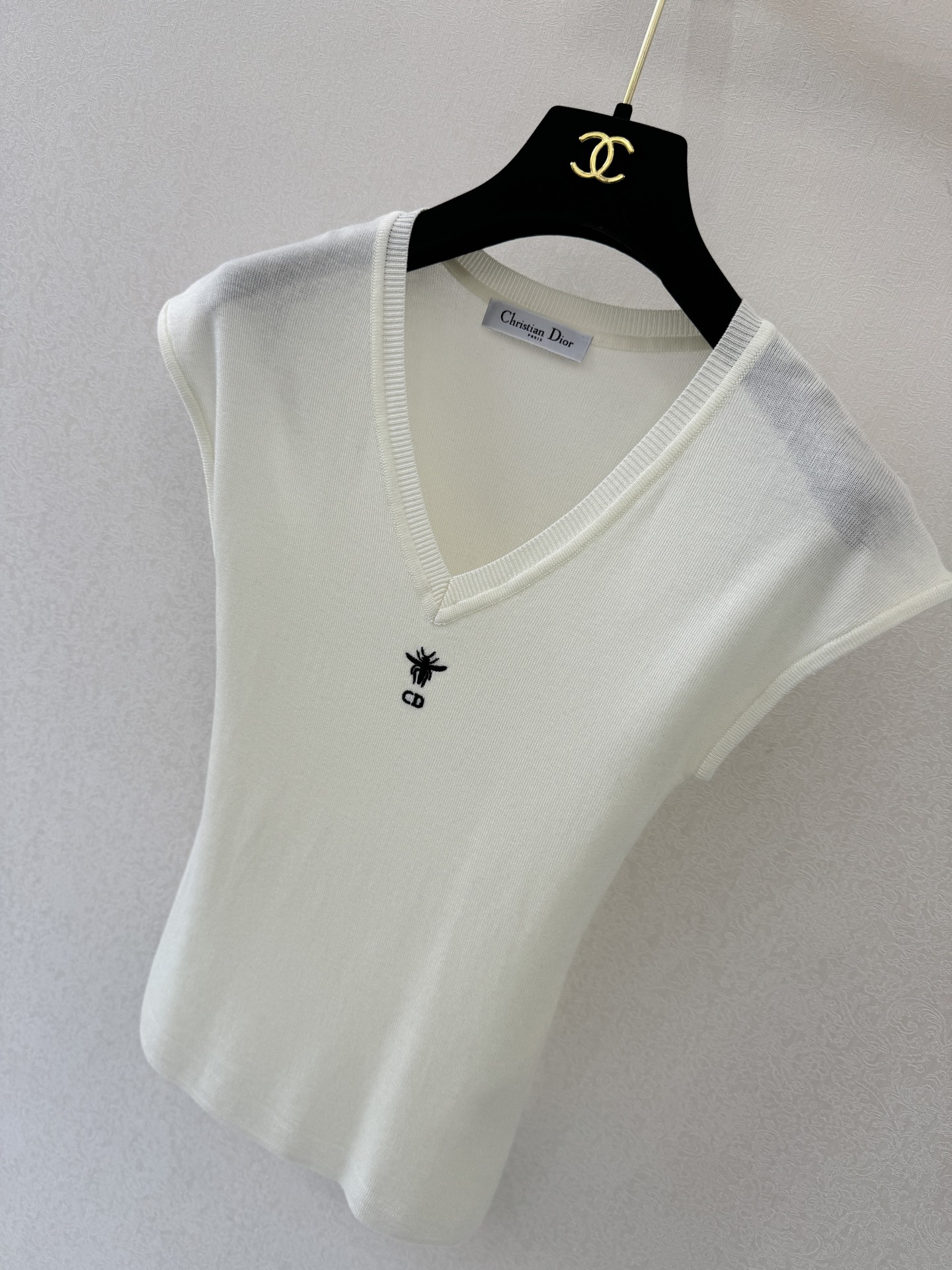 迪奥新品🆕🆕V领坎肩背心💗💗实拍图🆕🆕两色3码