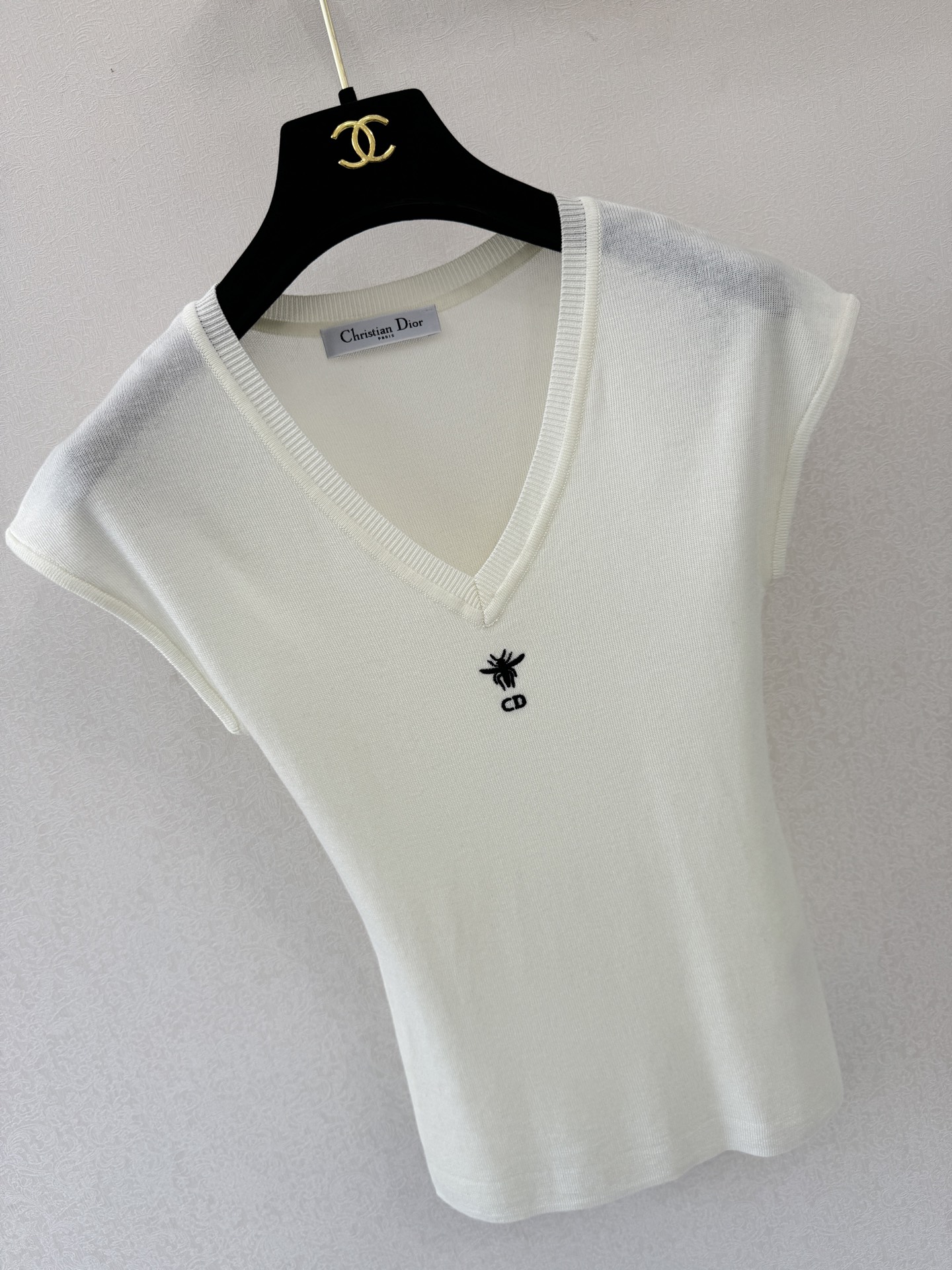 迪奥新品🆕🆕V领坎肩背心💗💗实拍图🆕🆕两色3码