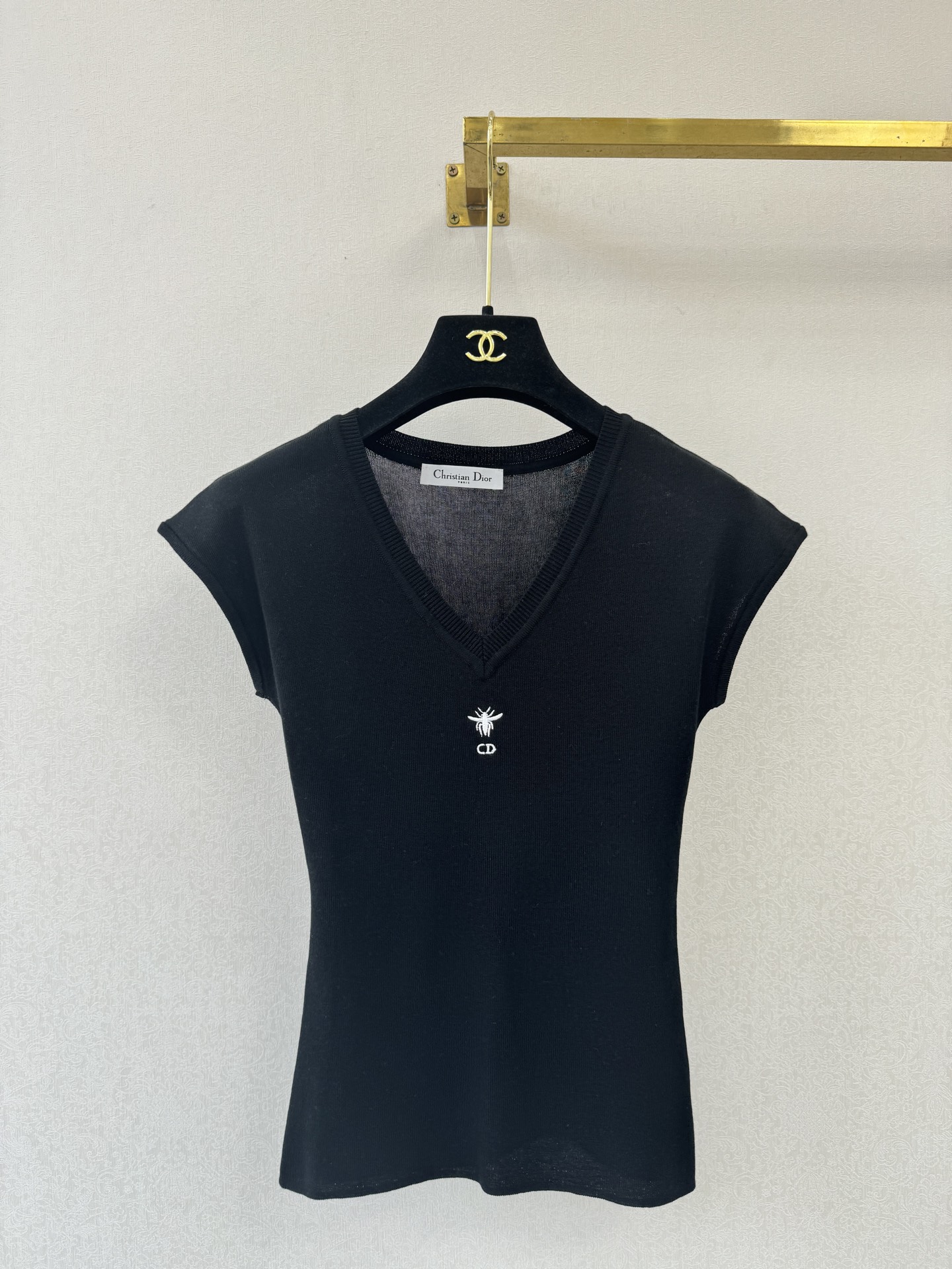 迪奥新品🆕🆕V领坎肩背心💗💗实拍图🆕🆕两色3码