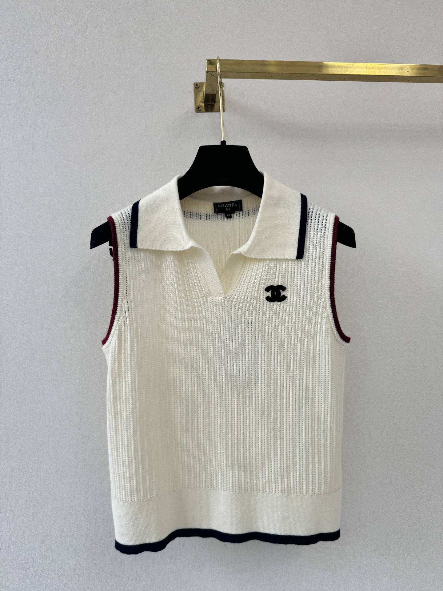 小香新品🆕🆕翻领背心💗💗实拍图🆕🆕两色3码