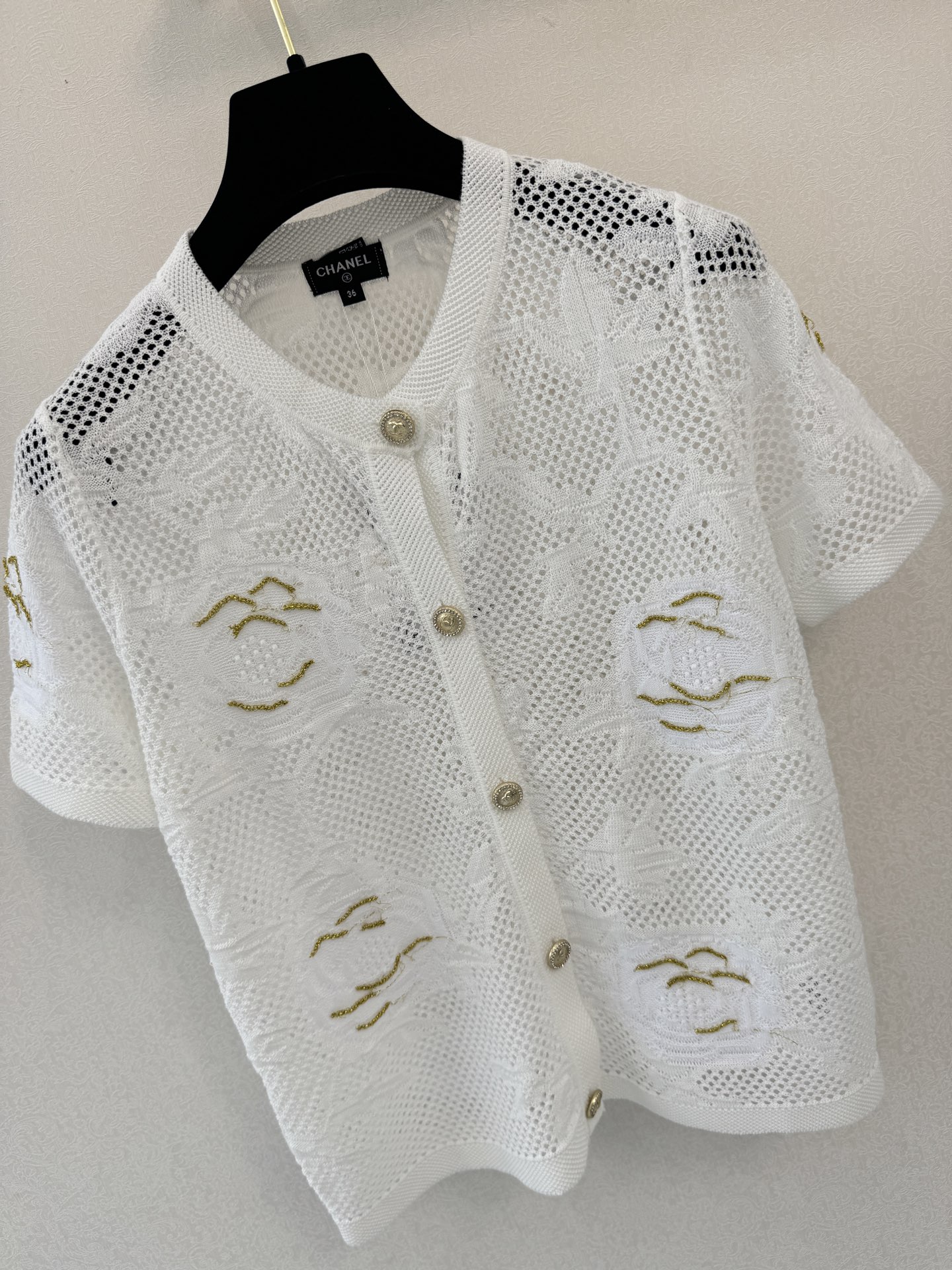 小香新品🆕🆕圆领短袖开衫💗💗实拍图🆕🆕两色3码