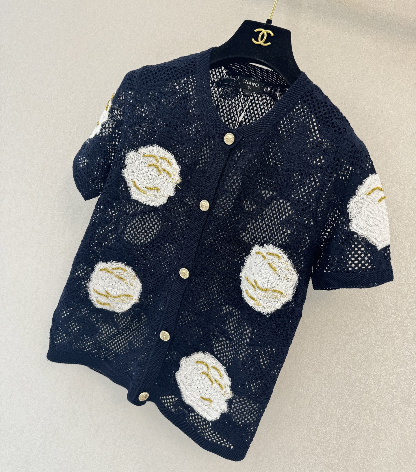 小香新品🆕🆕圆领短袖开衫💗💗实拍图🆕🆕两色3码