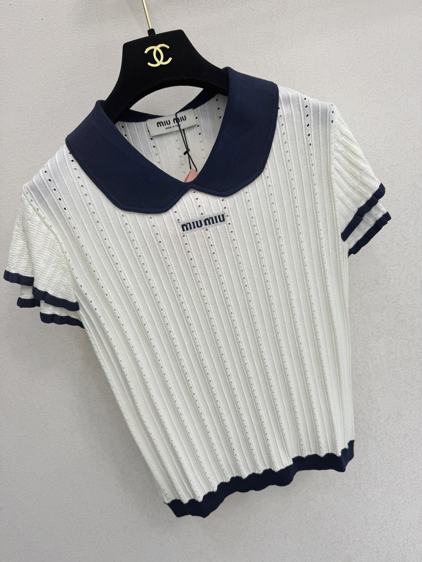 缪缪新品🆕🆕翻领短袖💗💗实拍图🆕三色3码