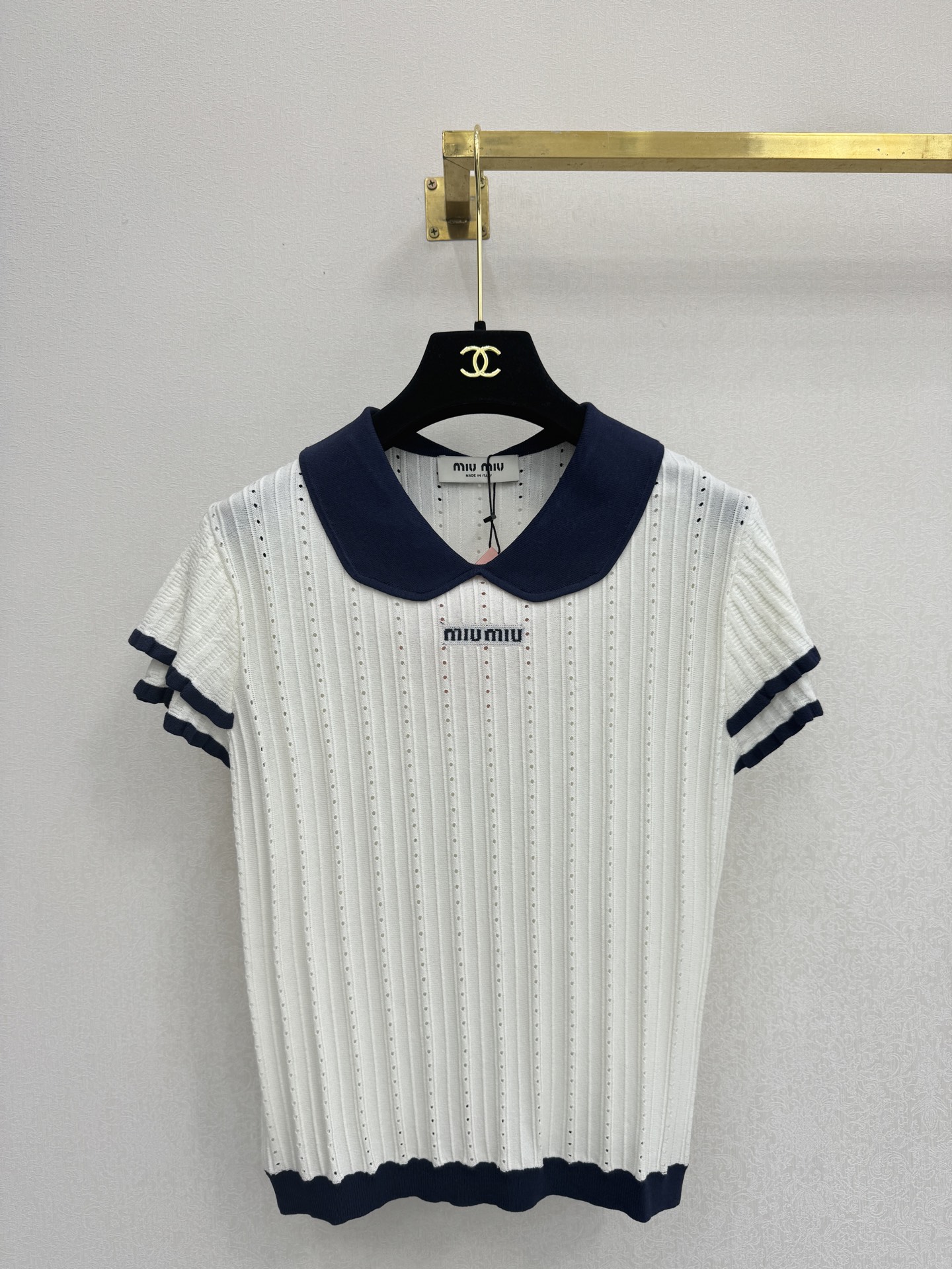 缪缪新品🆕🆕翻领短袖💗💗实拍图🆕三色3码