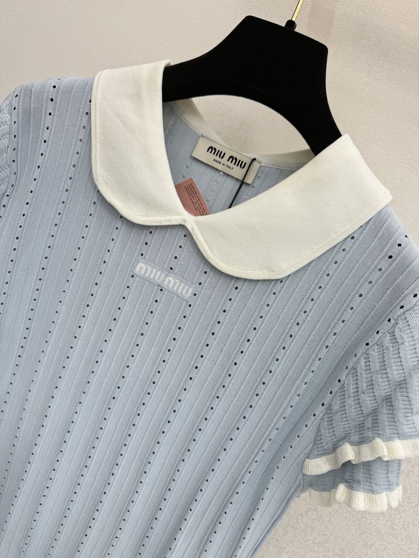 缪缪新品🆕🆕翻领短袖💗💗实拍图🆕三色3码