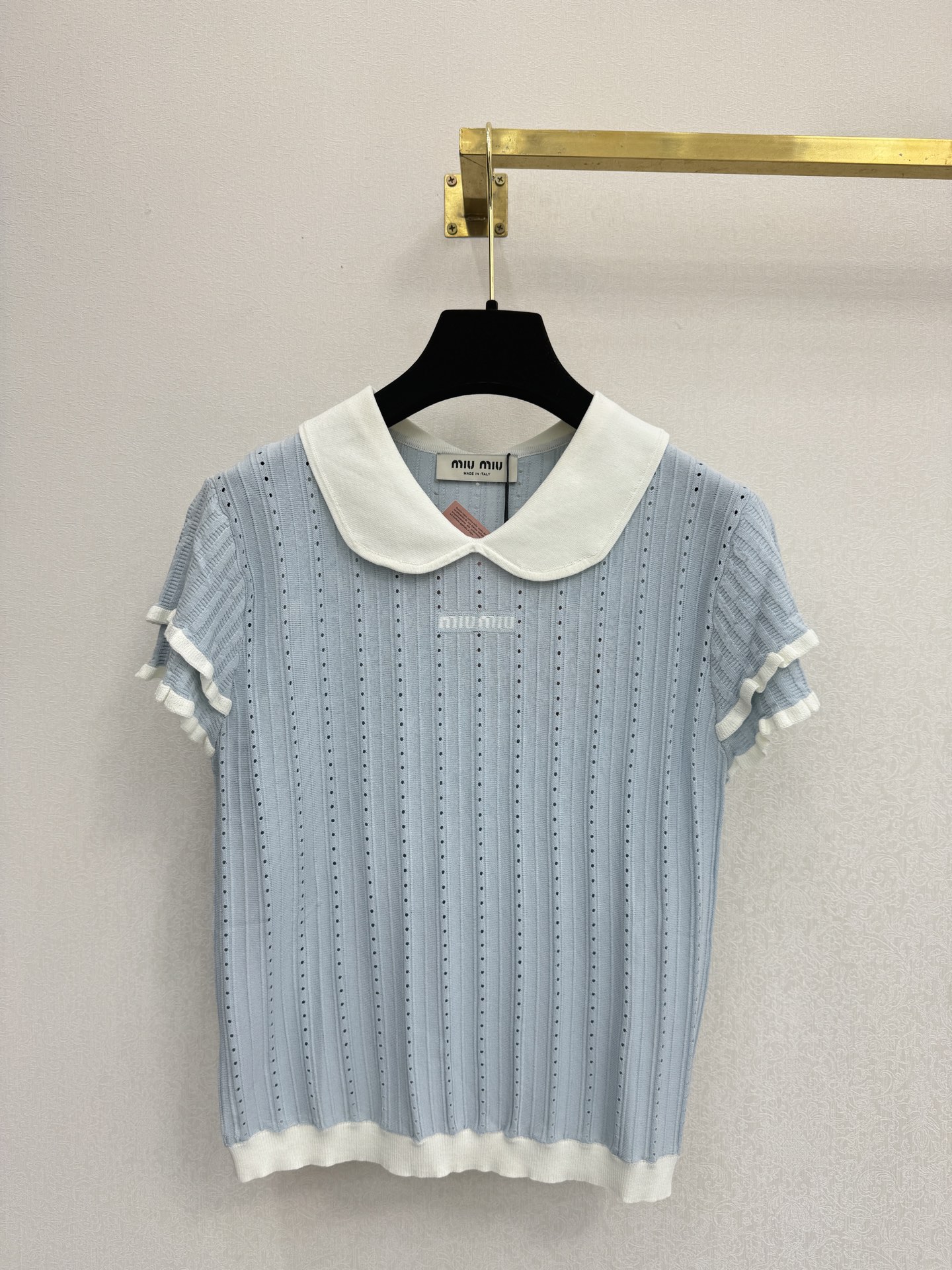 缪缪新品🆕🆕翻领短袖💗💗实拍图🆕三色3码