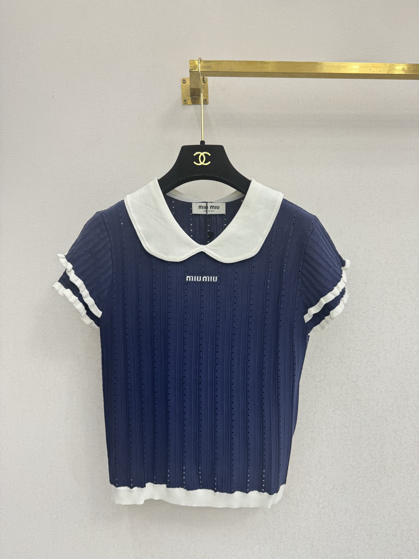 缪缪新品🆕🆕翻领短袖💗💗实拍图🆕三色3码