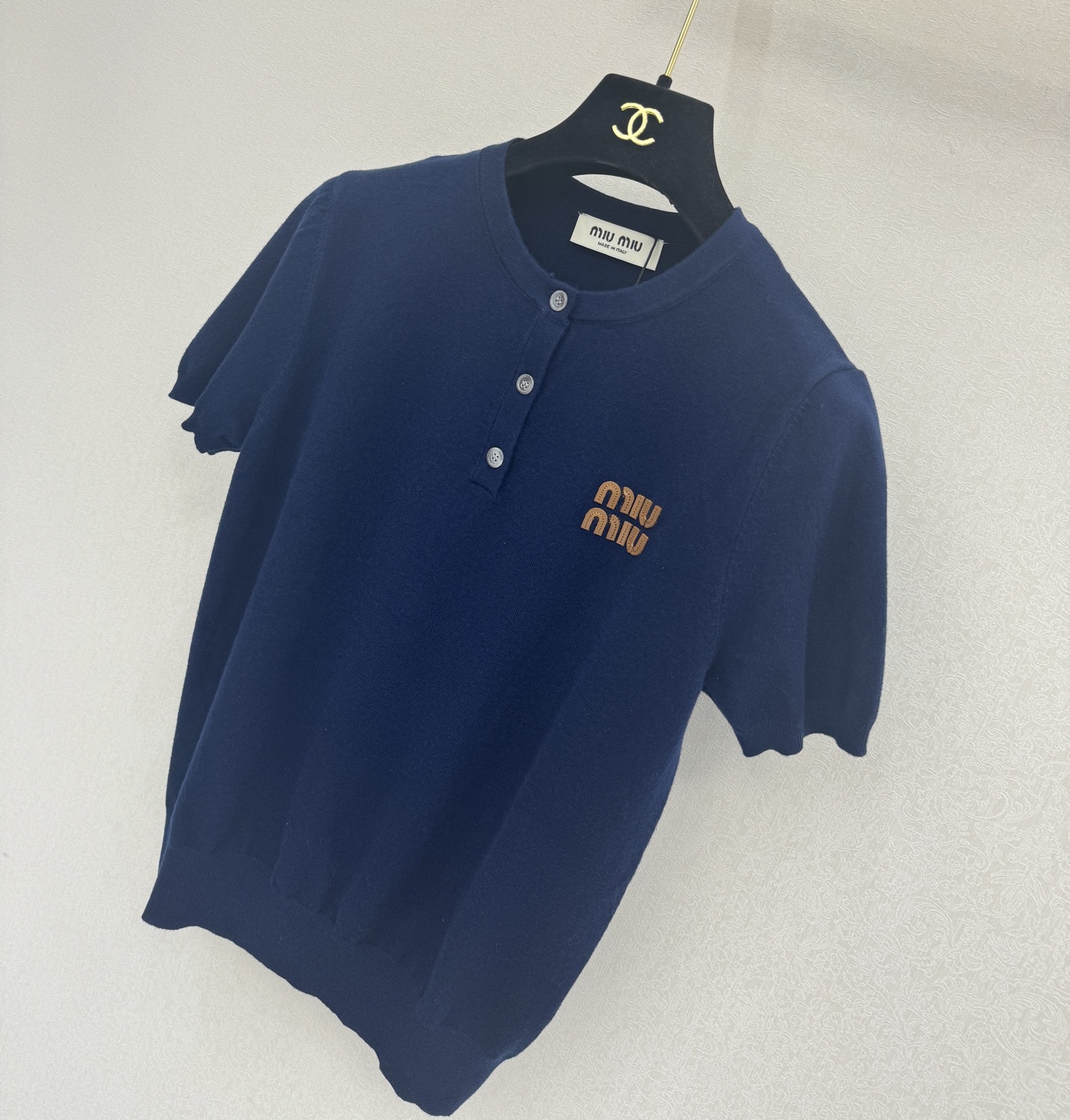 缪缪新品🆕🆕圆领短袖半开衫💗💗实拍图🆕🆕