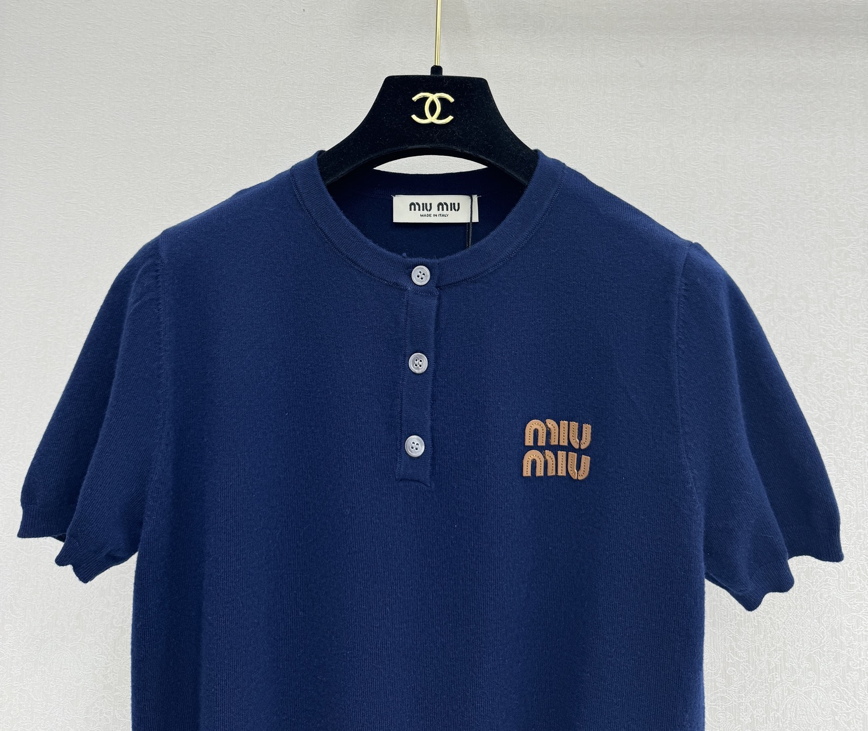 缪缪新品🆕🆕圆领短袖半开衫💗💗实拍图🆕🆕