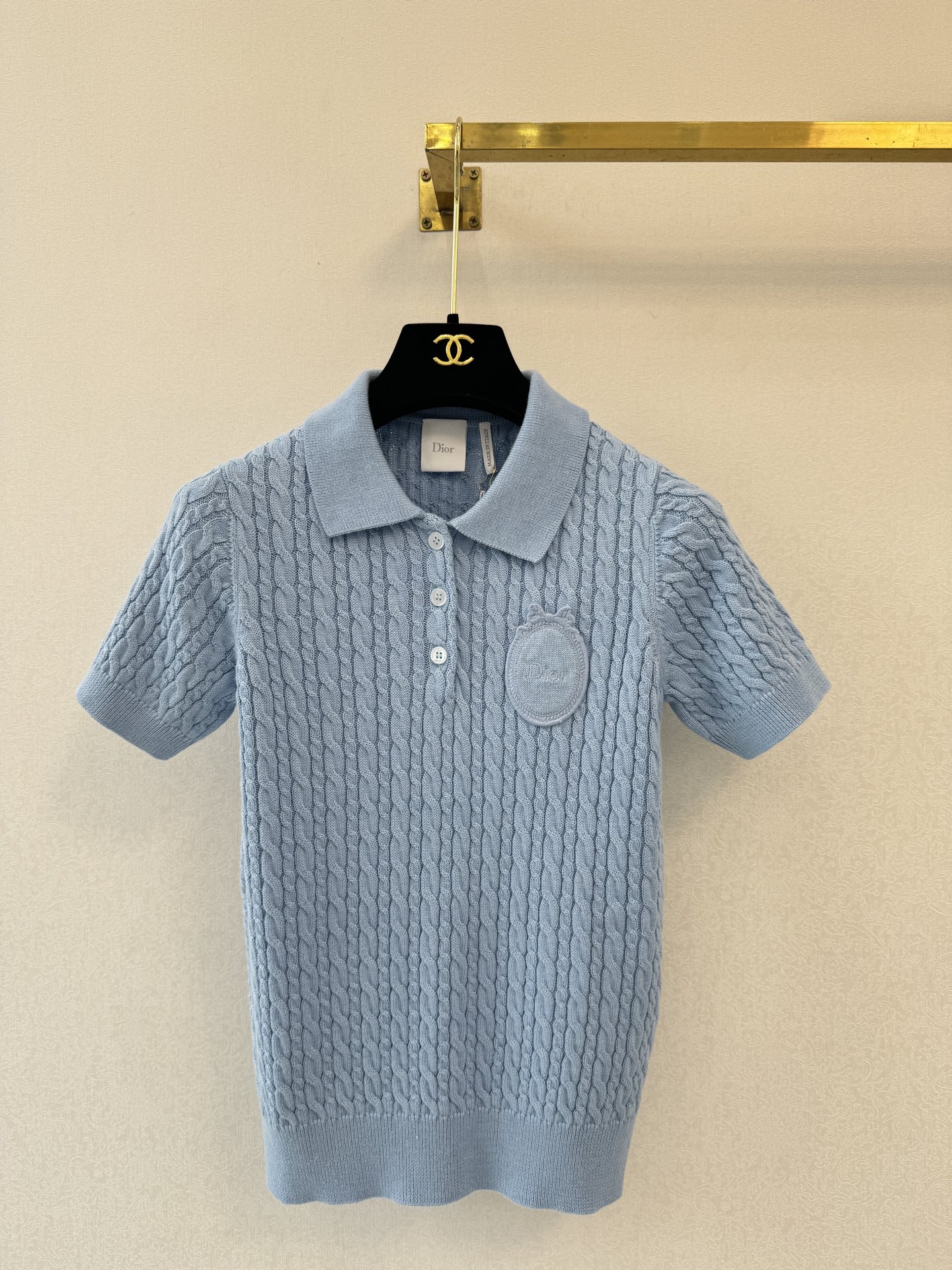 迪奥高版本新品🆕🆕Polo领短袖💗💗实拍图🆕🆕两色3码