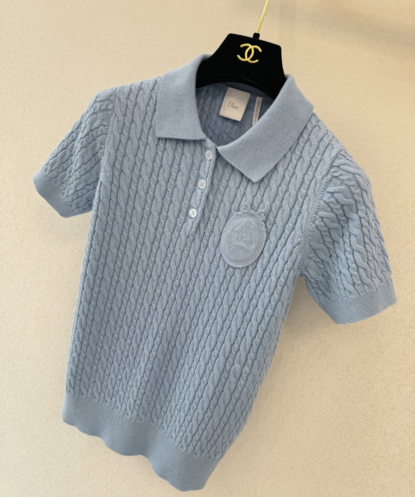 迪奥高版本新品🆕🆕Polo领短袖💗💗实拍图🆕🆕两色3码