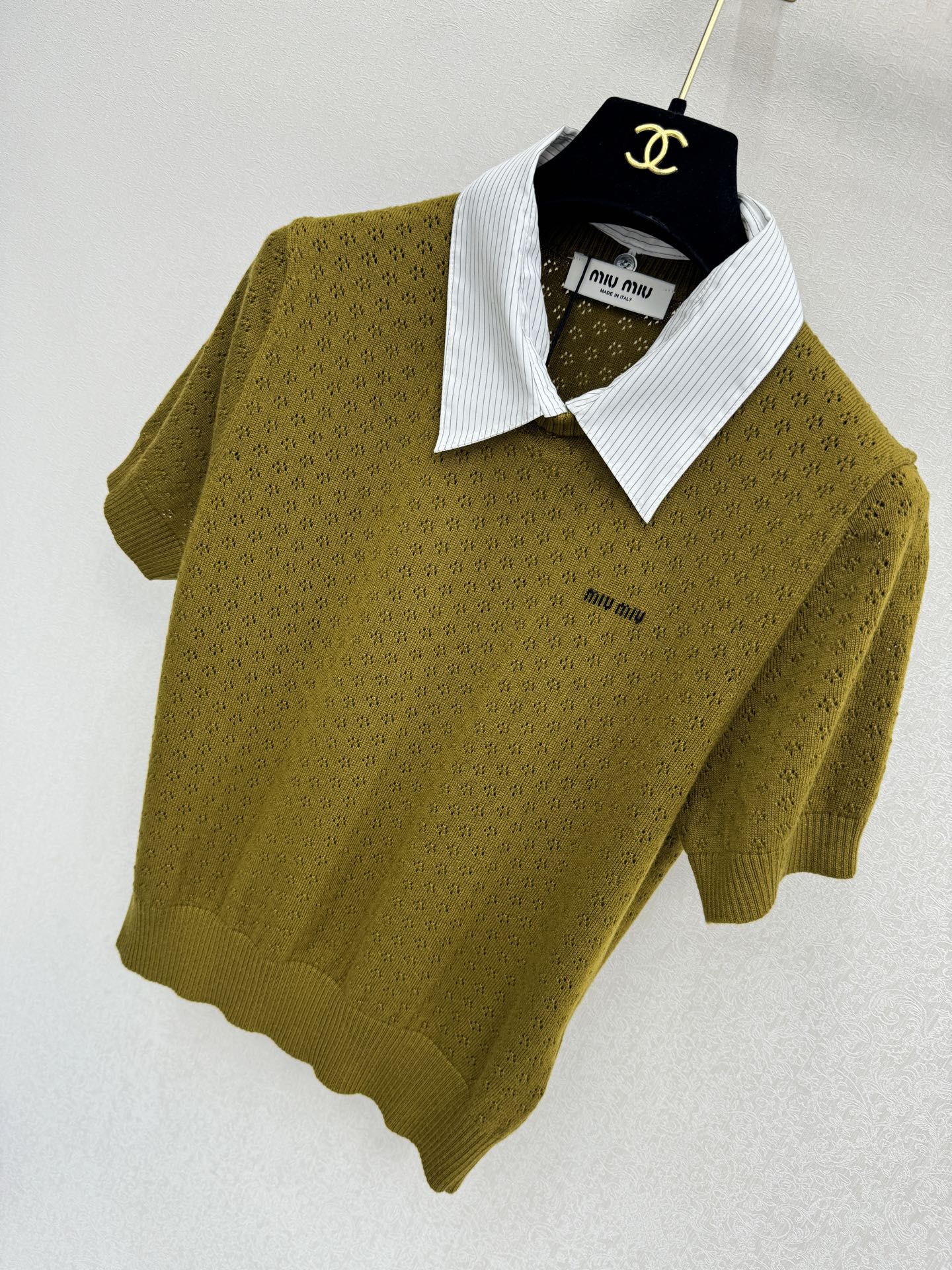 缪缪新品🆕🆕衬衣翻领短袖💗💗实拍图🆕🆕