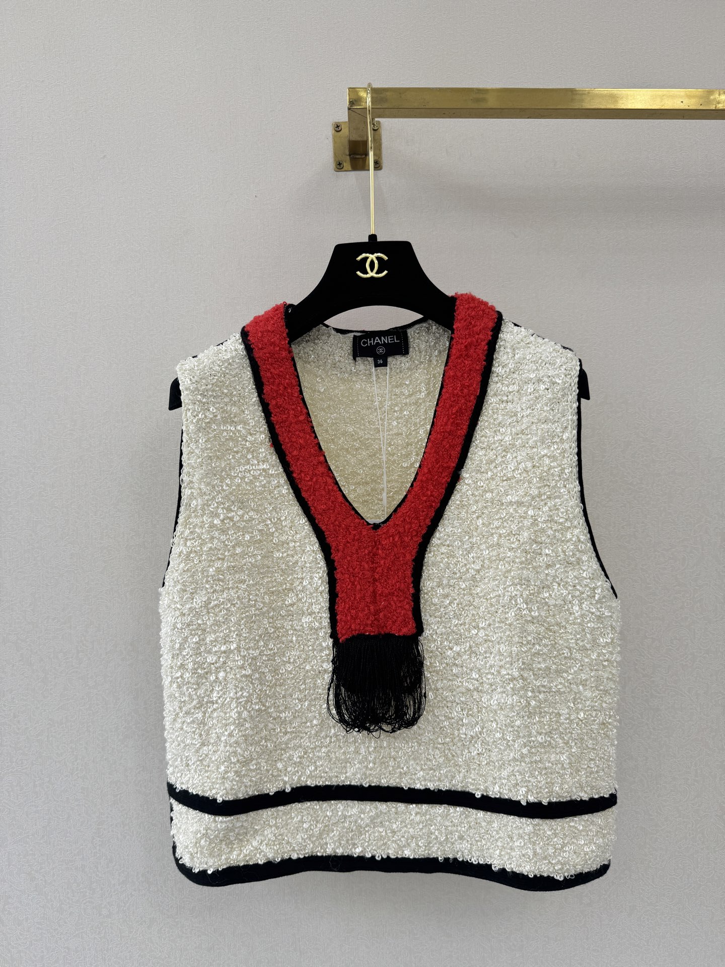 小香新品🆕🆕V领马甲💗💗实拍图🆕🆕