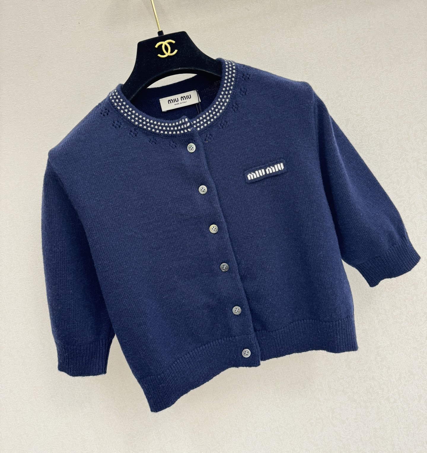 缪缪新品🆕🆕圆领半袖开衫💗💗实拍图🆕🆕