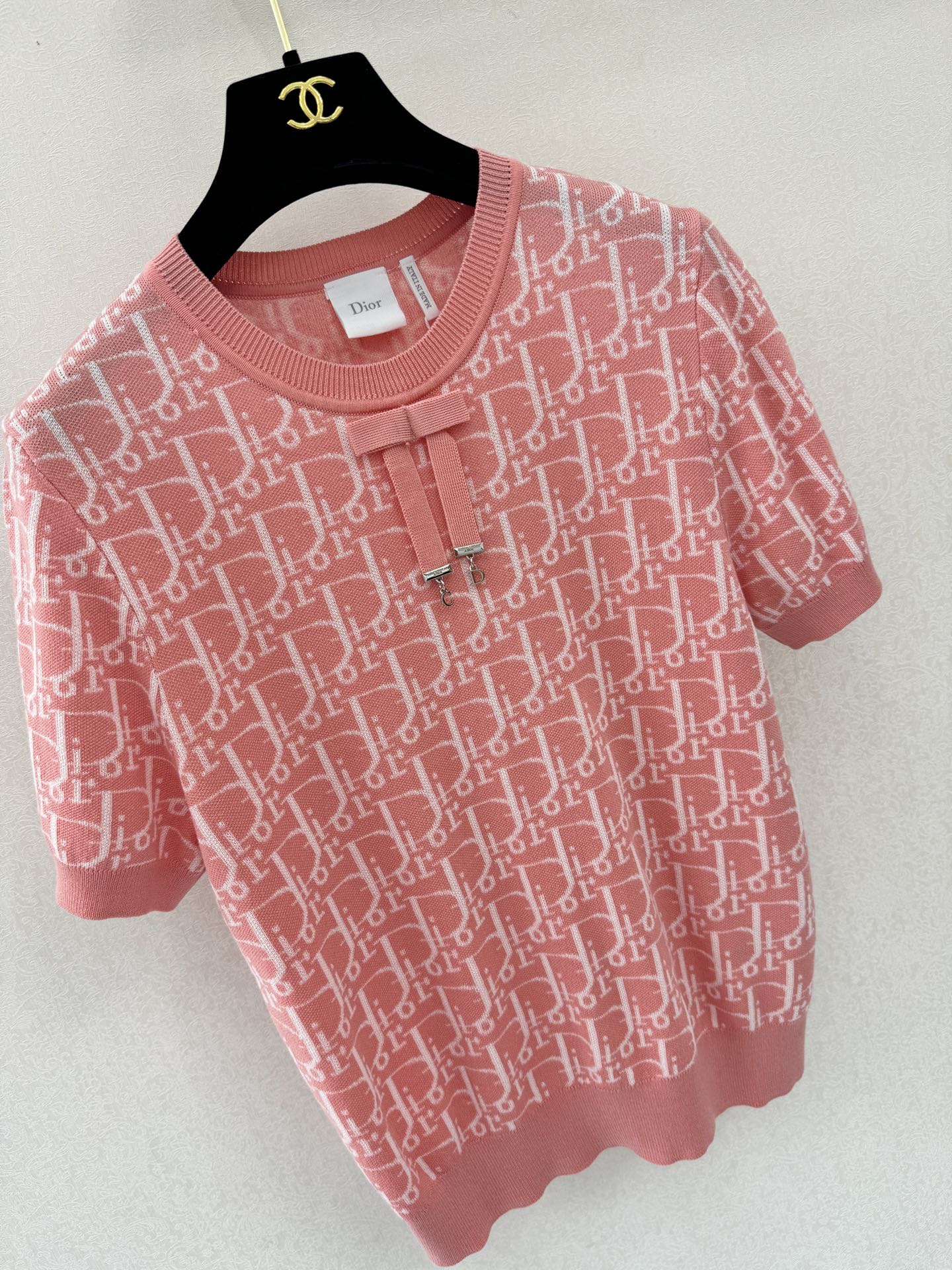 迪奥新品🆕🆕圆领短袖💗💗实拍图🆕🆕三色3码