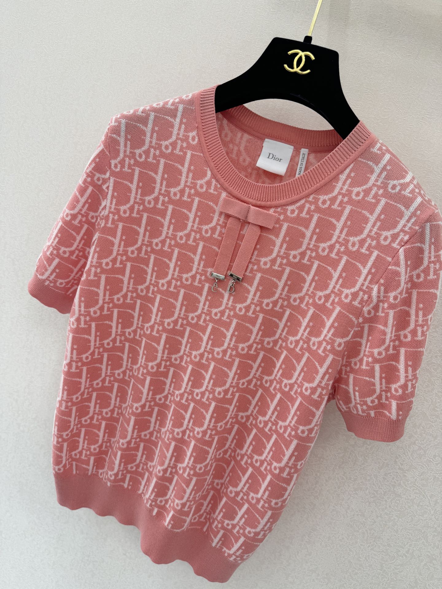 迪奥新品🆕🆕圆领短袖💗💗实拍图🆕🆕三色3码