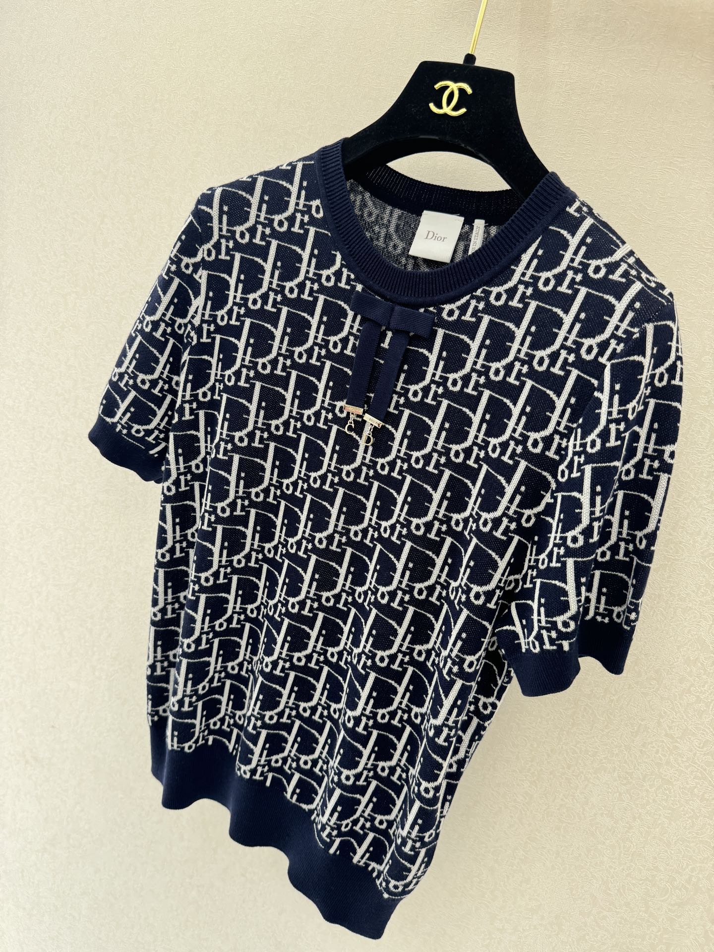 迪奥新品🆕🆕圆领短袖💗💗实拍图🆕🆕三色3码