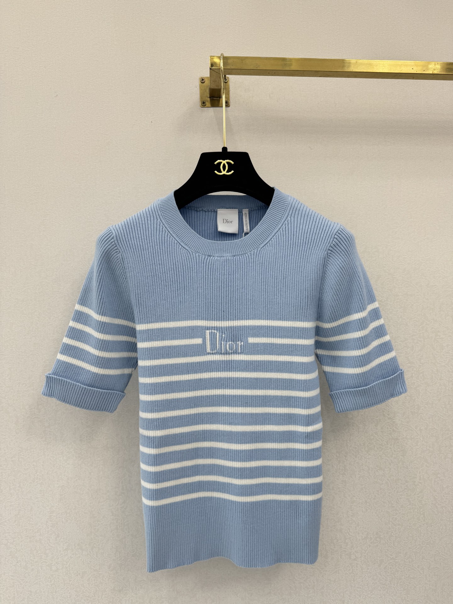 迪奥新品🆕🆕圆领短袖💗💗实拍图🆕🆕两色3码